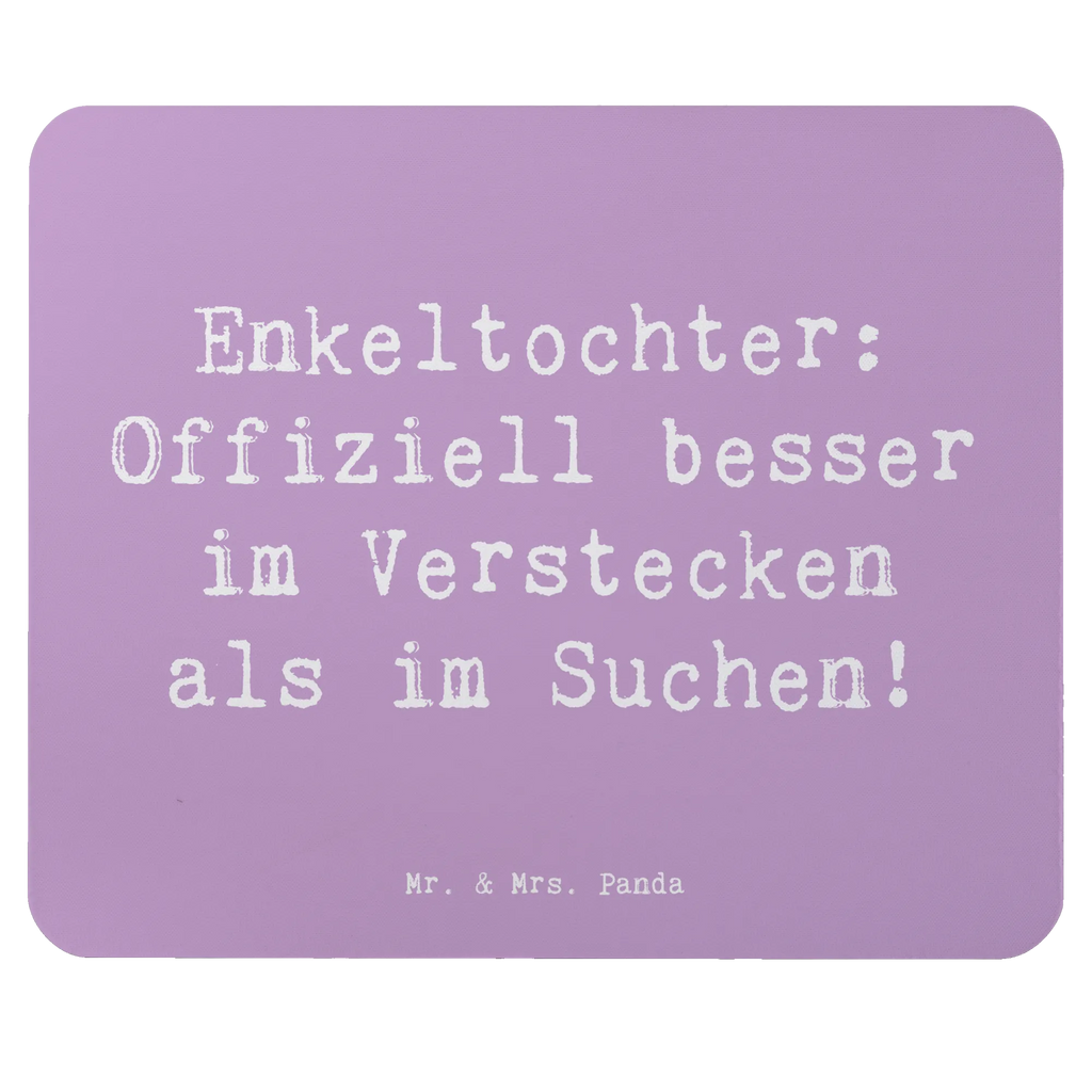 Mouse mat Saying Enkeltochter: Offiziell besser im Verstecken als im Suchen! Mousepad, Computer zubehör, Büroausstattung, PC Zubehör, Arbeitszimmer, Mauspad, Einzigartiges Mauspad, Designer Mauspad, Mausunterlage, Mauspad Büro, Familie, Vatertag, Muttertag, Bruder, Schwester, Mama, Papa, Oma, Opa