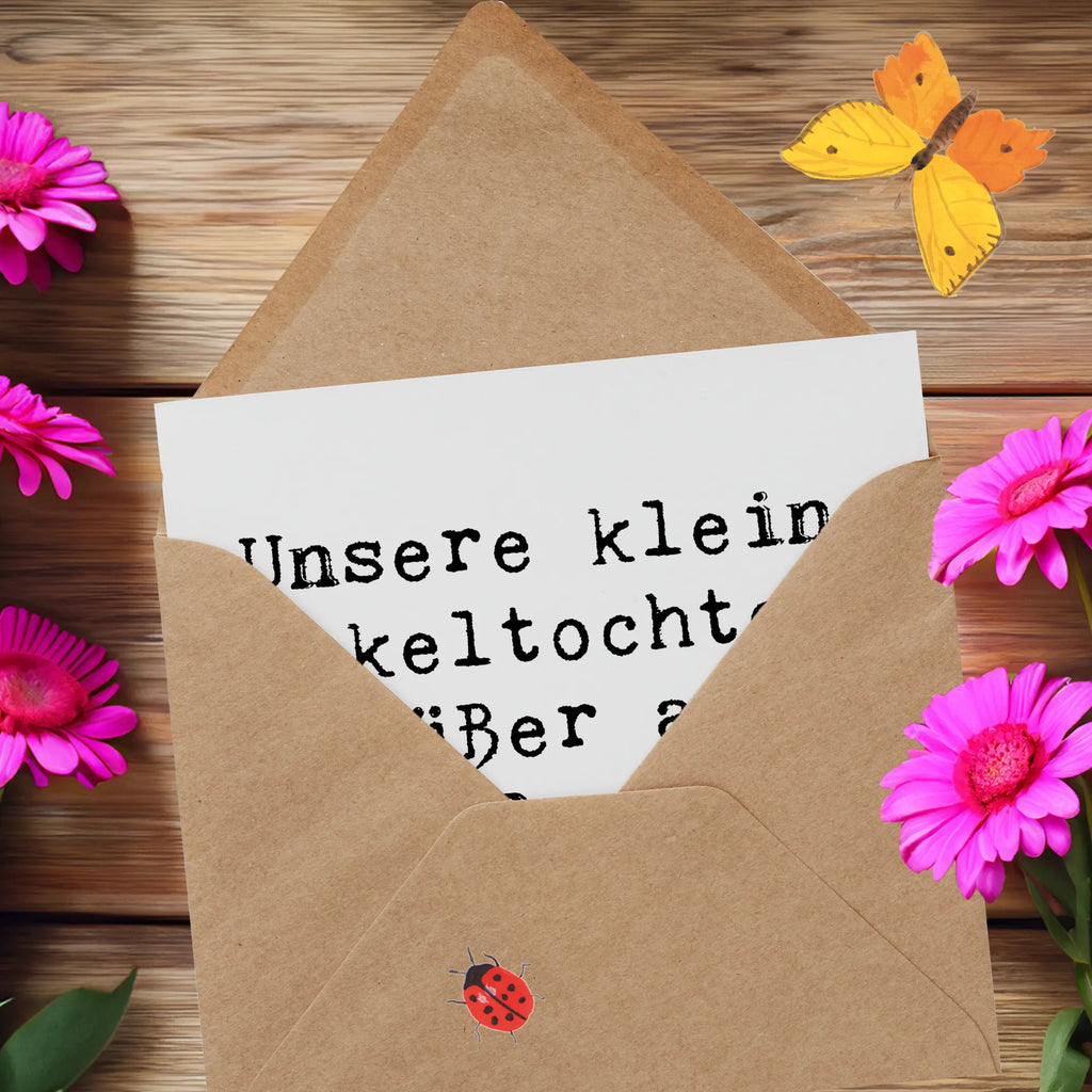 Deluxe Karte Spruch Enkeltochter Süß Hochwertige Grußkarte, Hochwertige Klappkarte, Glückwunschkarte, Hochzeitskarte, Einladungskarte, Karte, Grußkarte, Klappkarte, Geburtstagskarte, Familie, Vatertag, Muttertag, Bruder, Schwester, Mama, Papa, Oma, Opa