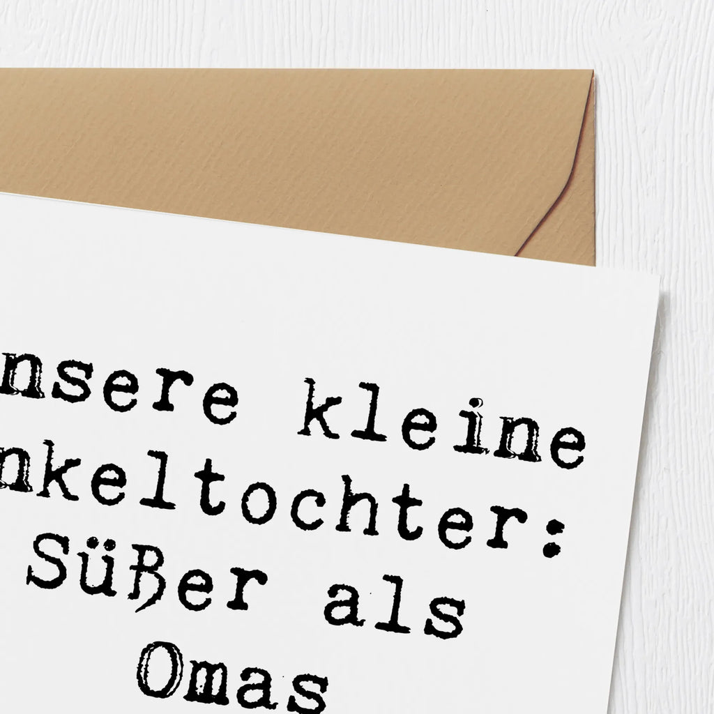 Deluxe Karte Spruch Enkeltochter Süß Hochwertige Grußkarte, Hochwertige Klappkarte, Glückwunschkarte, Hochzeitskarte, Einladungskarte, Karte, Grußkarte, Klappkarte, Geburtstagskarte, Familie, Vatertag, Muttertag, Bruder, Schwester, Mama, Papa, Oma, Opa