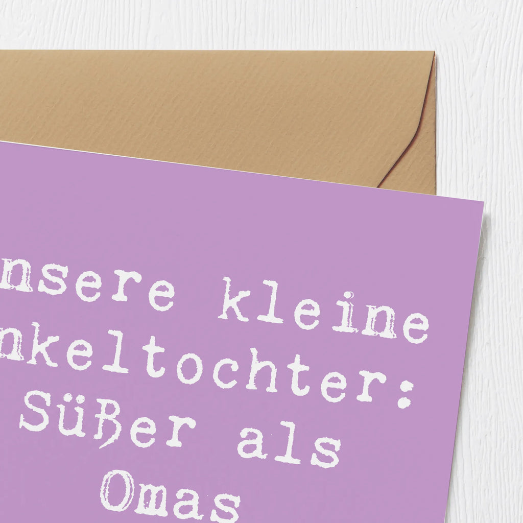 Deluxe Karte Spruch Enkeltochter Süß Hochwertige Grußkarte, Hochwertige Klappkarte, Glückwunschkarte, Hochzeitskarte, Einladungskarte, Karte, Grußkarte, Klappkarte, Geburtstagskarte, Familie, Vatertag, Muttertag, Bruder, Schwester, Mama, Papa, Oma, Opa