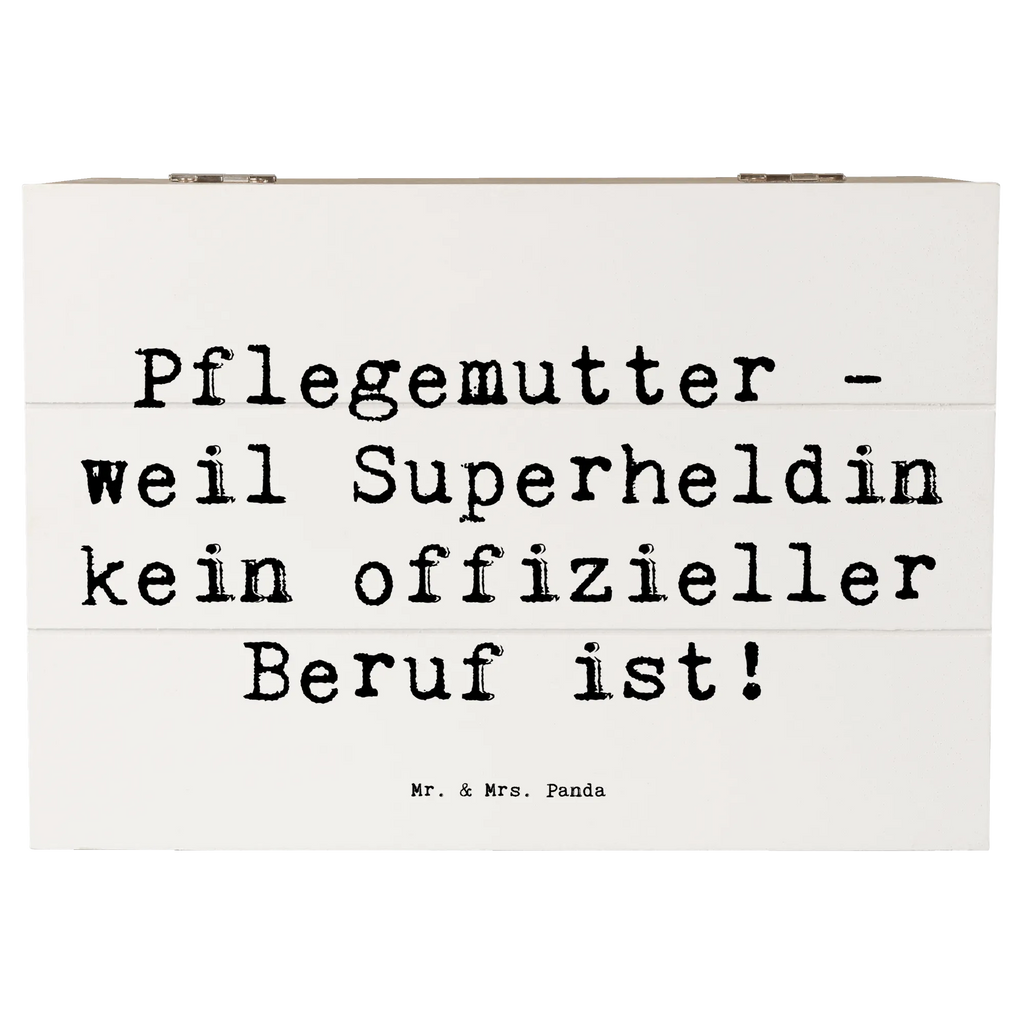 Wooden chest Saying Pflegemutter - weil Superheldin kein offizieller Beruf ist! Schatzkiste, Kiste, Truhe, Holzkiste, Erinnerungsbox, Schatulle, Geschenkbox, XXL, Geschenkdose, Dekokiste, Erinnerungskiste, Aufbewahrungsbox, Familie, Vatertag, Muttertag, Bruder, Schwester, Mama, Papa, Oma, Opa
