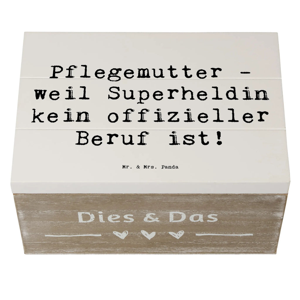 Wooden chest Saying Pflegemutter - weil Superheldin kein offizieller Beruf ist! Schatzkiste, Kiste, Truhe, Holzkiste, Erinnerungsbox, Schatulle, Geschenkbox, XXL, Geschenkdose, Dekokiste, Erinnerungskiste, Aufbewahrungsbox, Familie, Vatertag, Muttertag, Bruder, Schwester, Mama, Papa, Oma, Opa