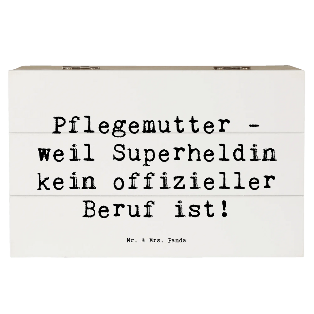 Wooden chest Saying Pflegemutter - weil Superheldin kein offizieller Beruf ist! Schatzkiste, Kiste, Truhe, Holzkiste, Erinnerungsbox, Schatulle, Geschenkbox, XXL, Geschenkdose, Dekokiste, Erinnerungskiste, Aufbewahrungsbox, Familie, Vatertag, Muttertag, Bruder, Schwester, Mama, Papa, Oma, Opa
