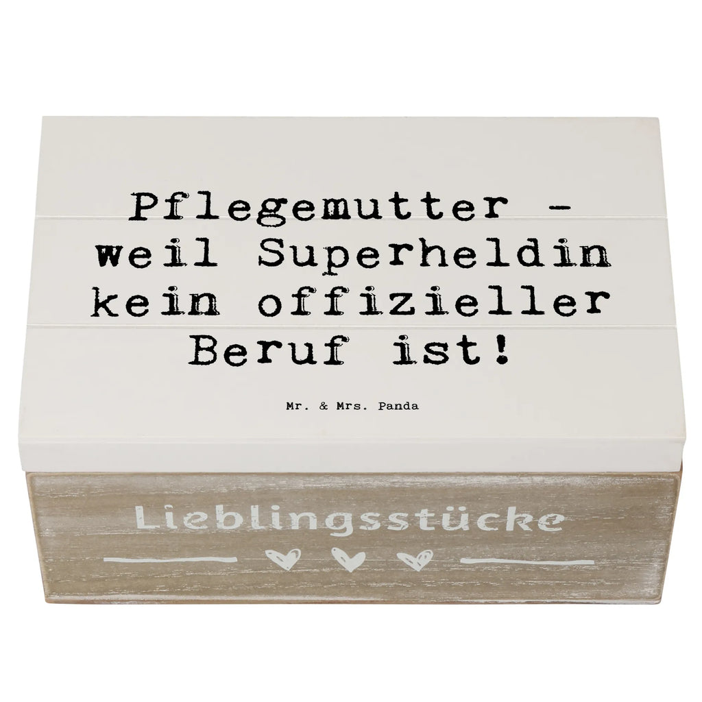 Wooden chest Saying Pflegemutter - weil Superheldin kein offizieller Beruf ist! Schatzkiste, Kiste, Truhe, Holzkiste, Erinnerungsbox, Schatulle, Geschenkbox, XXL, Geschenkdose, Dekokiste, Erinnerungskiste, Aufbewahrungsbox, Familie, Vatertag, Muttertag, Bruder, Schwester, Mama, Papa, Oma, Opa