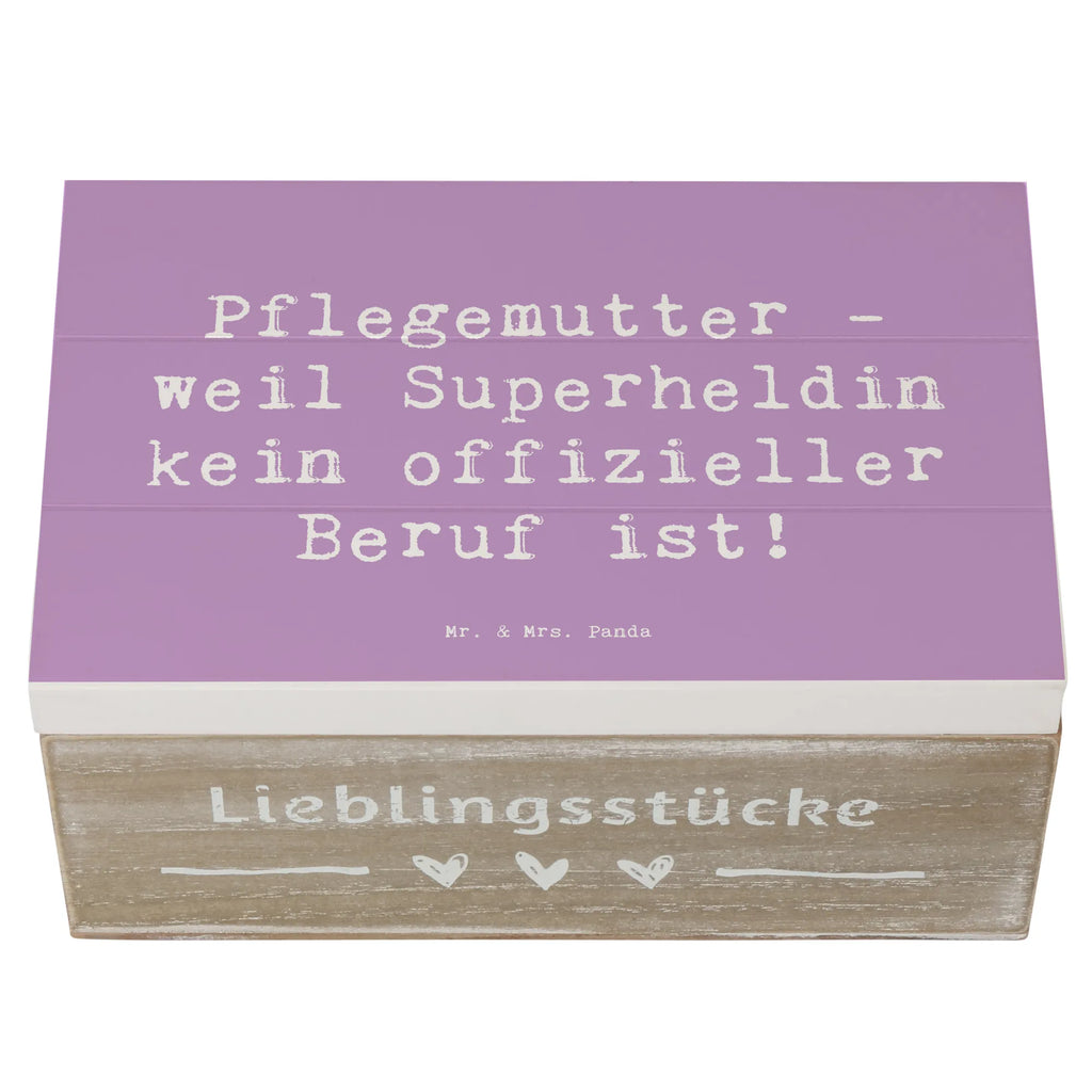 Wooden chest Saying Pflegemutter - weil Superheldin kein offizieller Beruf ist! Schatzkiste, Kiste, Truhe, Holzkiste, Erinnerungsbox, Schatulle, Geschenkbox, XXL, Geschenkdose, Dekokiste, Erinnerungskiste, Aufbewahrungsbox, Familie, Vatertag, Muttertag, Bruder, Schwester, Mama, Papa, Oma, Opa