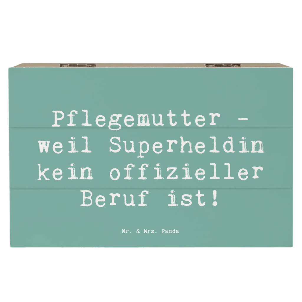 Wooden chest Saying Pflegemutter - weil Superheldin kein offizieller Beruf ist! Schatzkiste, Kiste, Truhe, Holzkiste, Erinnerungsbox, Schatulle, Geschenkbox, XXL, Geschenkdose, Dekokiste, Erinnerungskiste, Aufbewahrungsbox, Familie, Vatertag, Muttertag, Bruder, Schwester, Mama, Papa, Oma, Opa