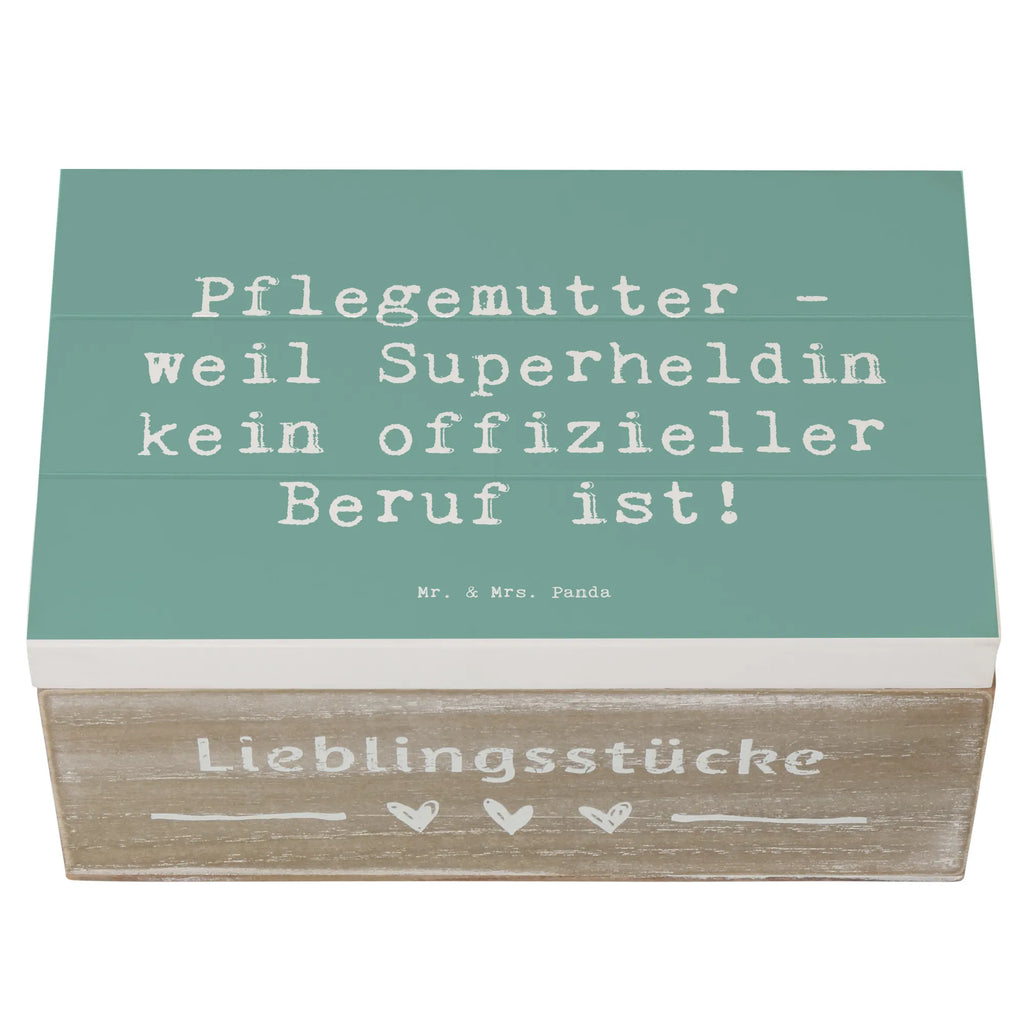 Wooden chest Saying Pflegemutter - weil Superheldin kein offizieller Beruf ist! Schatzkiste, Kiste, Truhe, Holzkiste, Erinnerungsbox, Schatulle, Geschenkbox, XXL, Geschenkdose, Dekokiste, Erinnerungskiste, Aufbewahrungsbox, Familie, Vatertag, Muttertag, Bruder, Schwester, Mama, Papa, Oma, Opa