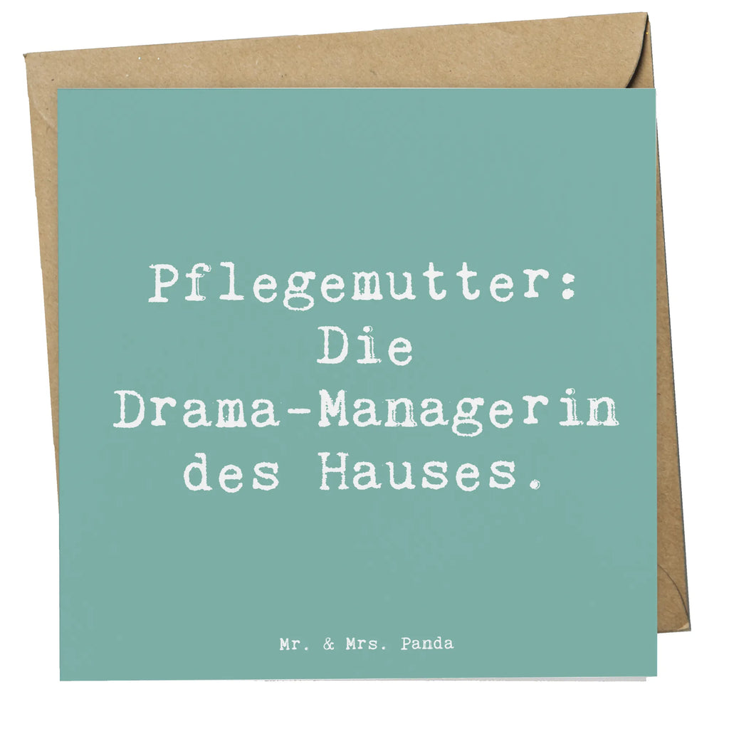 Deluxe Karte Spruch Pflegemutter Managerin Hochwertige Grußkarte, Hochwertige Klappkarte, Glückwunschkarte, Grußkarte, Hochzeitskarte, Einladungskarte, Geburtstagskarte, Karte, Klappkarte, Familie, Vatertag, Muttertag, Bruder, Schwester, Mama, Papa, Oma, Opa