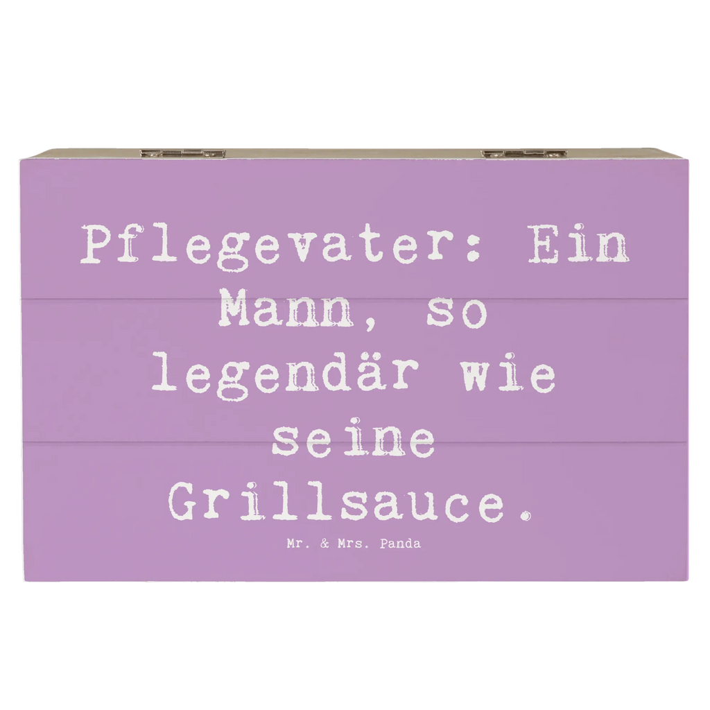 Holzkiste Spruch Pflegevater Legende Geschenkbox, Truhe, Kiste, XXL, Aufbewahrungsbox, Schatulle, Erinnerungskiste, Dekokiste, Holzkiste, Geschenkdose, Erinnerungsbox, Schatzkiste, Familie, Vatertag, Muttertag, Bruder, Schwester, Mama, Papa, Oma, Opa