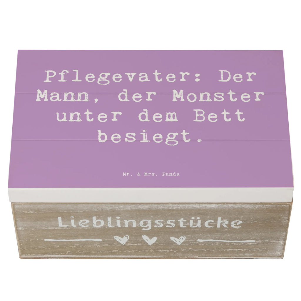 Holzkiste Spruch Pflegevater Held XXL, Truhe, Erinnerungsbox, Geschenkdose, Erinnerungskiste, Kiste, Holzkiste, Schatulle, Schatzkiste, Geschenkbox, Aufbewahrungsbox, Dekokiste, Familie, Vatertag, Muttertag, Bruder, Schwester, Mama, Papa, Oma, Opa