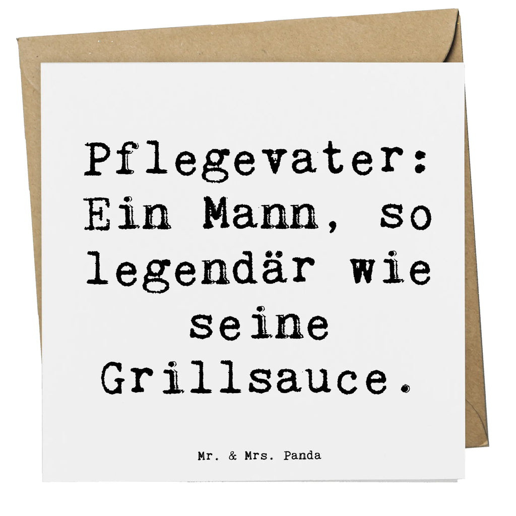 Deluxe Karte Spruch Pflegevater Legende Hochwertige Klappkarte, Glückwunschkarte, Hochzeitskarte, Karte, Klappkarte, Hochwertige Grußkarte, Einladungskarte, Geburtstagskarte, Grußkarte, Familie, Vatertag, Muttertag, Bruder, Schwester, Mama, Papa, Oma, Opa
