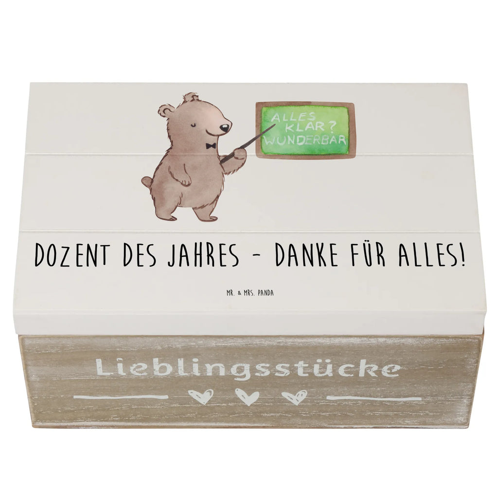 Holzkiste Dozent des Jahres Dekokiste, XXL, Truhe, Kiste, Schatzkiste, Aufbewahrungsbox, Holzkiste, Schatulle, Erinnerungskiste, Erinnerungsbox, Geschenkdose, Geschenkbox
