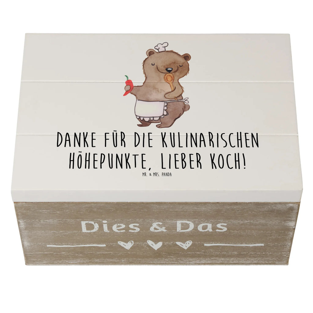 Holzkiste Koch Dankeschön Aufbewahrungsbox, Geschenkdose, Erinnerungsbox, Truhe, Geschenkbox, Schatzkiste, Dekokiste, Erinnerungskiste, Schatulle, Holzkiste, XXL, Kiste