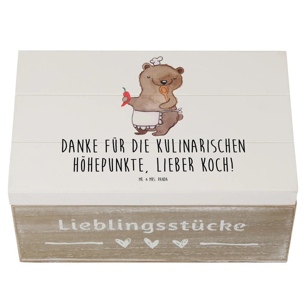 Holzkiste Koch Dankeschön Aufbewahrungsbox, Geschenkdose, Erinnerungsbox, Truhe, Geschenkbox, Schatzkiste, Dekokiste, Erinnerungskiste, Schatulle, Holzkiste, XXL, Kiste