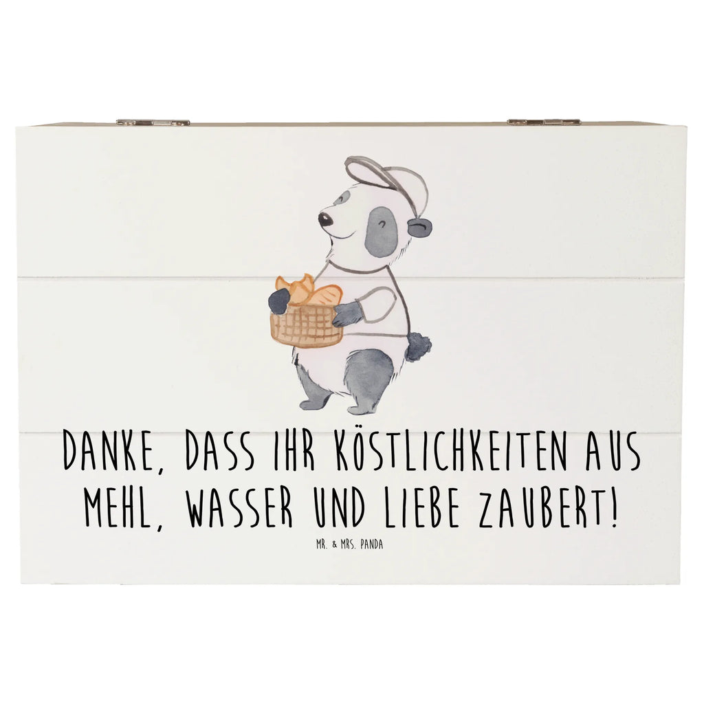 Holzkiste Bäcker-Dank Dekokiste, Geschenkdose, Holzkiste, Schatulle, Aufbewahrungsbox, Kiste, Erinnerungskiste, XXL, Erinnerungsbox, Geschenkbox, Schatzkiste, Truhe