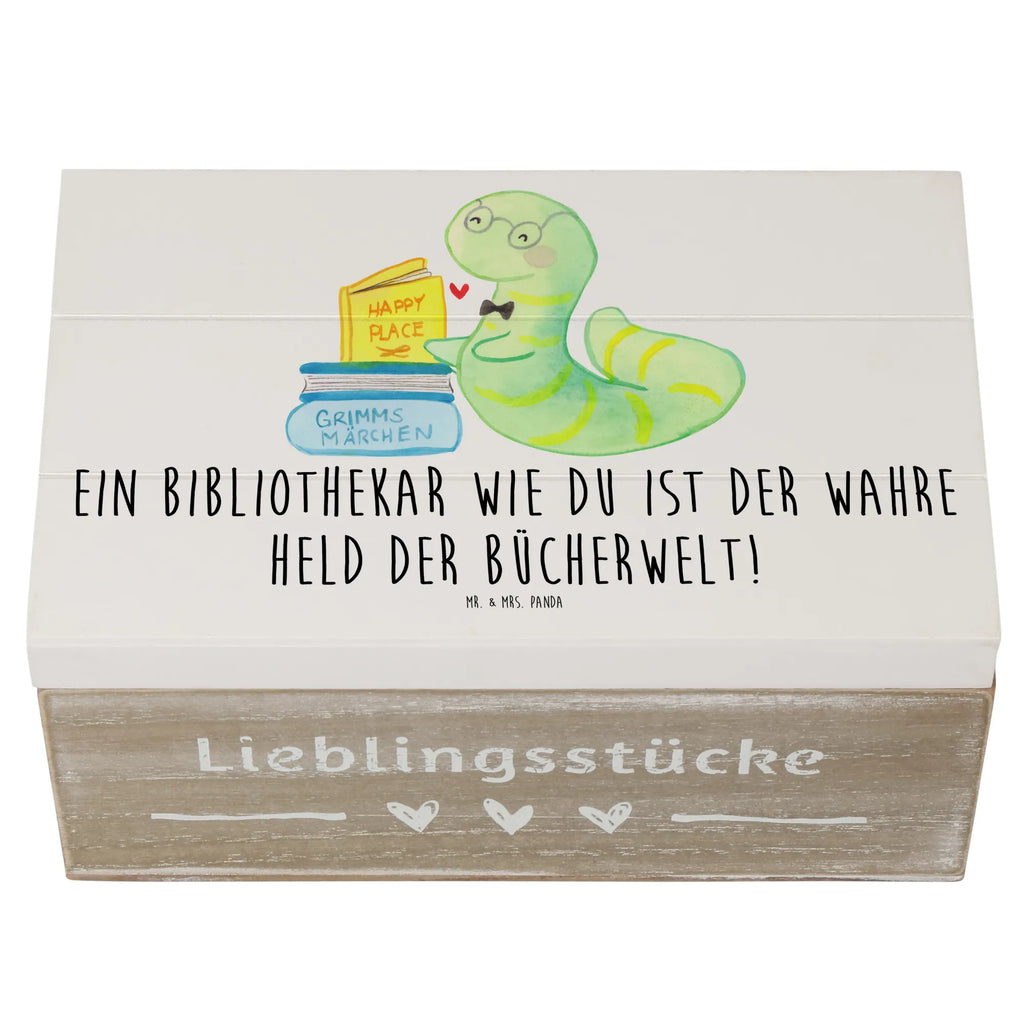 Holzkiste Bibliothekar Held Schatulle, XXL, Kiste, Erinnerungskiste, Aufbewahrungsbox, Truhe, Geschenkbox, Holzkiste, Schatzkiste, Geschenkdose, Dekokiste, Erinnerungsbox