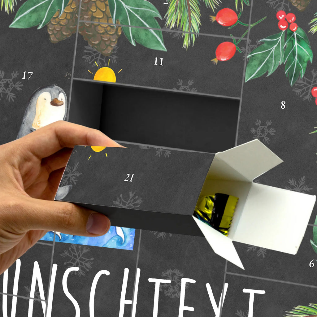 Personalisierter Befüllbarer Adventskalender Pinguin Surfer Adventskalender Zum Selbst Befüllen, Befüllbarer Adventskalender, Pinguin, Surfen, Hawaii, Pinguine, Urlaub, Wellen, Wellen Reiten, Portugal, Surfer