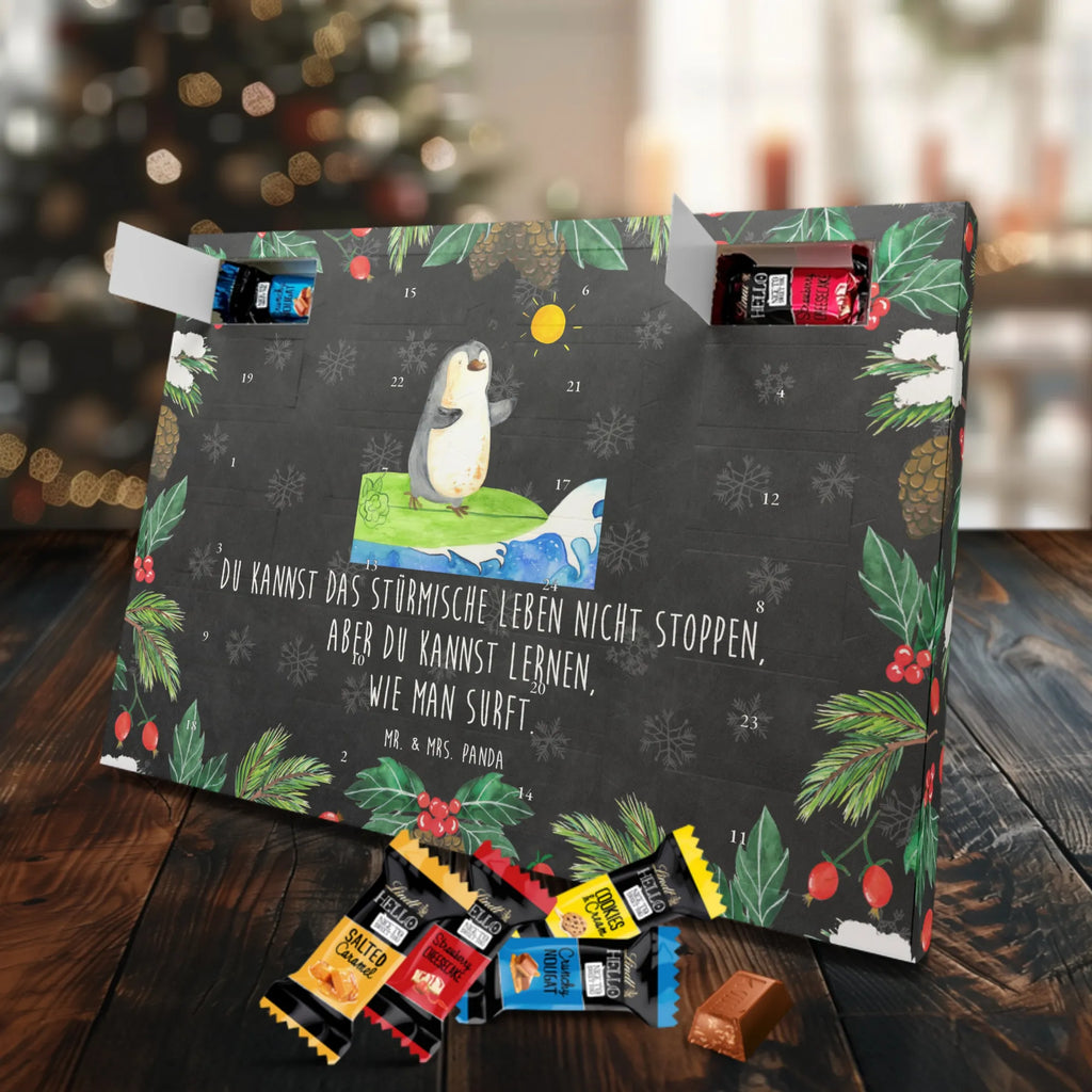 Chocolate advent calendar Penguin surfer North Pole, Penguins, waves, surfing, wave riding, holidays, penguins, surfers