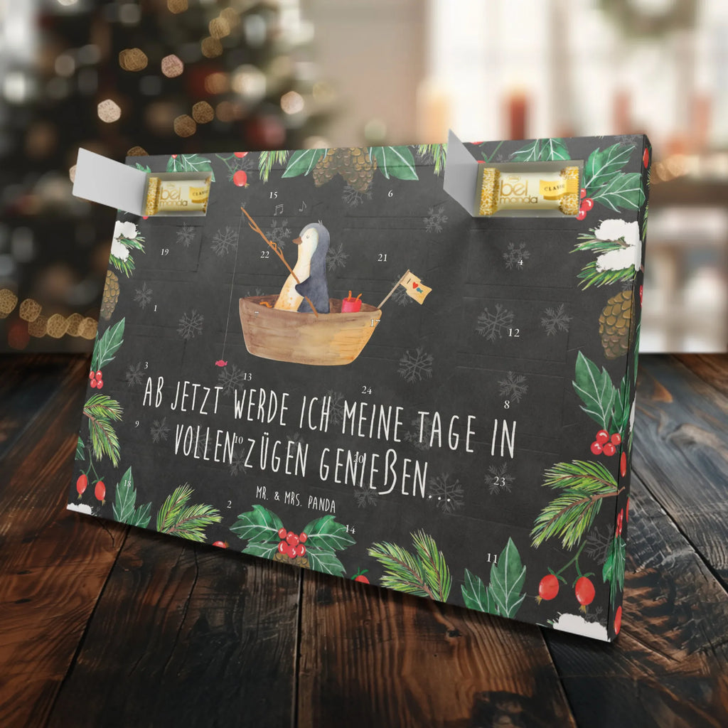 Marzipan Adventskalender Pinguin Angelboot Marzipan Adventskalender, Pinguin, Trennung, Neustart, Leben, Scheidung, Angelboot, Boot, genießen, Geschenkidee Liebeskummer, Lebenslust, Pinguine, Neuanfang, Motivation, Angeln