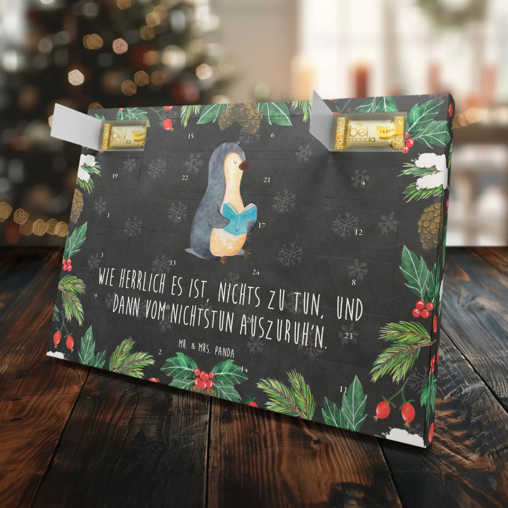 Marzipan Adventskalender Pinguin Buch Marzipan Adventskalender, Pinguin, Lesen, Ferien, Buch, Freizeit, Pinguine, Bücherwurm, Urlaub, Nichtstun, Faulenzen