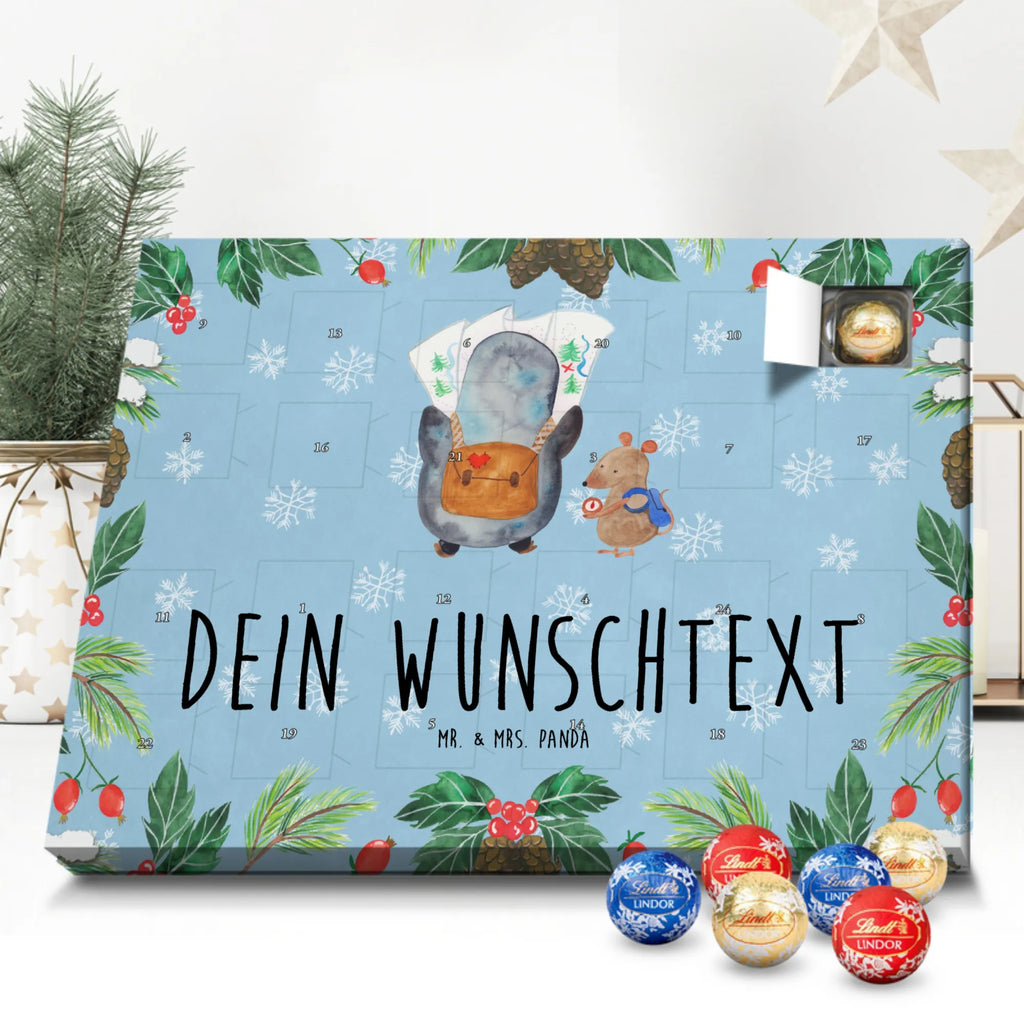 Adventskalender mit Namen Pinguin & Maus Wanderer Personalisierter Adventskalender, Adventskalender mit Namen, Pinguin, Pinguine, Wandern, Abenteuer, Wanderlust, Abenteurer, Ausflug, Roadtrip