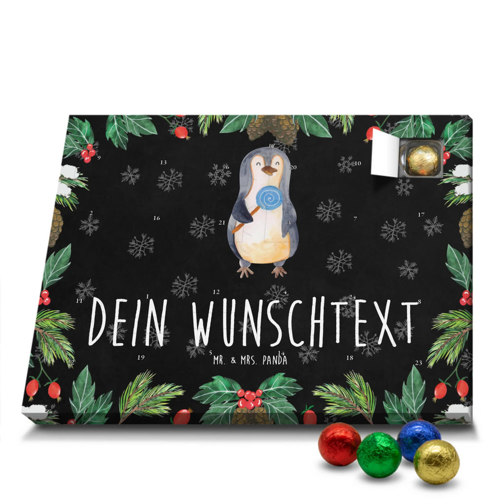 Adventskalender mit Namen Pinguin Lolli Adventskalender mit Namen, Personalisierter Adventskalender, Pinguin, Lolli, Ganove, Rebell, Rabauke, Gauner, Spruch, Pinguine, Süßigkeiten, Blödsinn