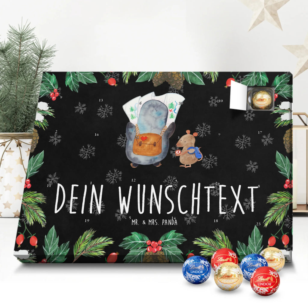 Adventskalender mit Namen Pinguin & Maus Wanderer Personalisierter Adventskalender, Adventskalender mit Namen, Pinguin, Pinguine, Wandern, Abenteuer, Wanderlust, Abenteurer, Ausflug, Roadtrip