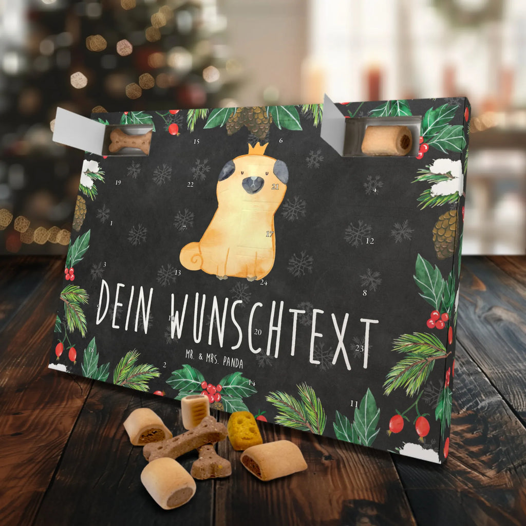 Personalisierter Hunde Adventskalender Mops Krone Hunde Adventskalender, Hunderasse, Tierliebhaber, Hundemotiv, Haustier, Hundebesitzer, Hund, Sprüche, Hundebesitzer. Spruch, Mops, Allergisch, Kinderlos, Hausregel, Lustig