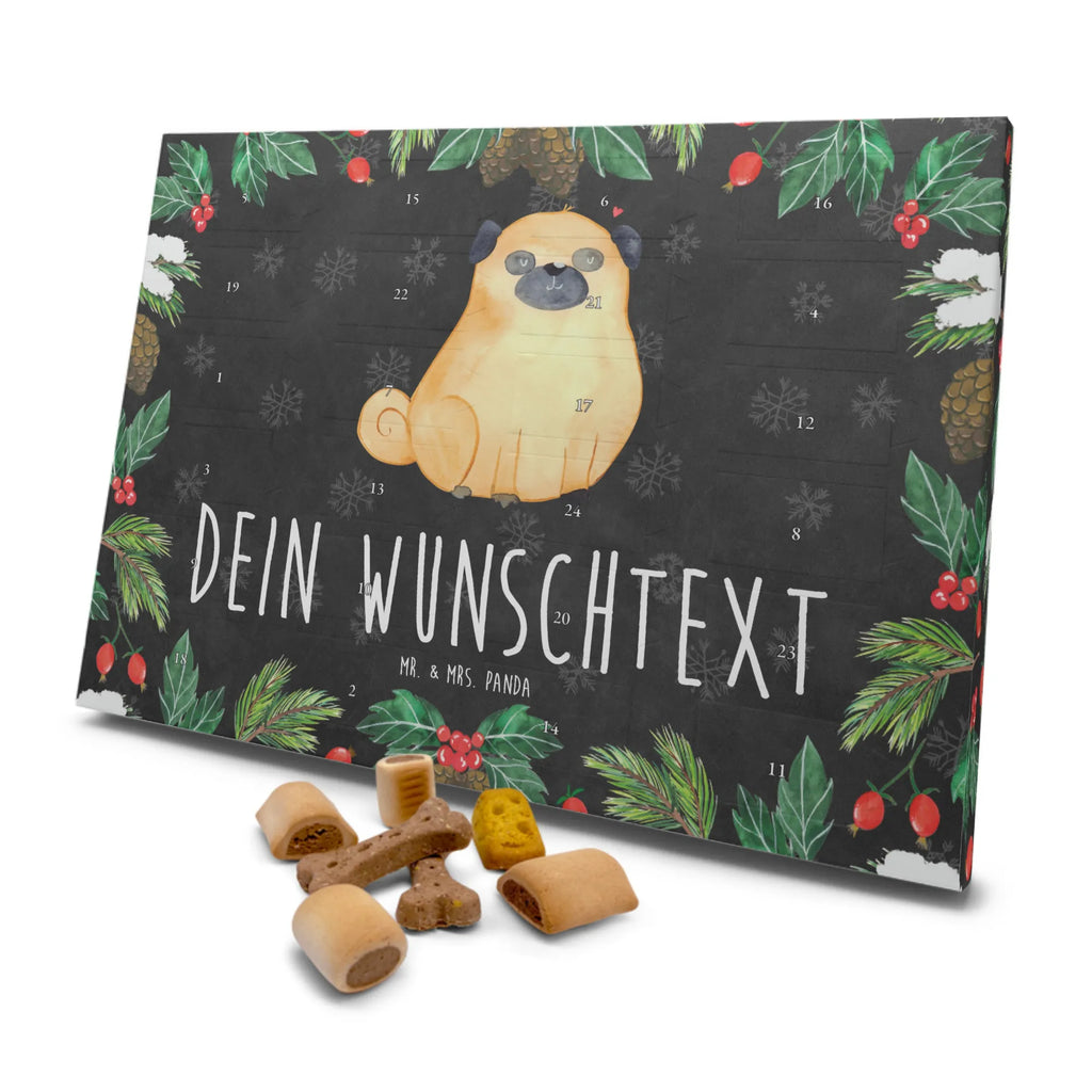 Personalisierter Hunde Adventskalender Mops Hunde Adventskalender, Hunderasse, Tierliebhaber, Hundemotiv, Haustier, Hundebesitzer, Hund, Sprüche, Hundeliebe, Mops, Liebe