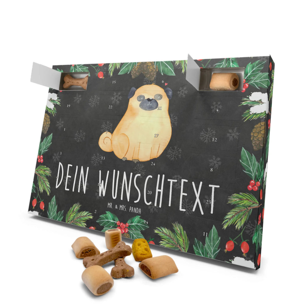 Personalisierter Hunde Adventskalender Mops Hunde Adventskalender, Hunderasse, Tierliebhaber, Hundemotiv, Haustier, Hundebesitzer, Hund, Sprüche, Hundeliebe, Mops, Liebe