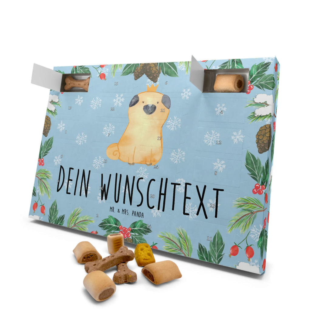 Personalisierter Hunde Adventskalender Mops Krone Hunde Adventskalender, Hunderasse, Tierliebhaber, Hundemotiv, Haustier, Hundebesitzer, Hund, Sprüche, Hundebesitzer. Spruch, Mops, Allergisch, Kinderlos, Hausregel, Lustig