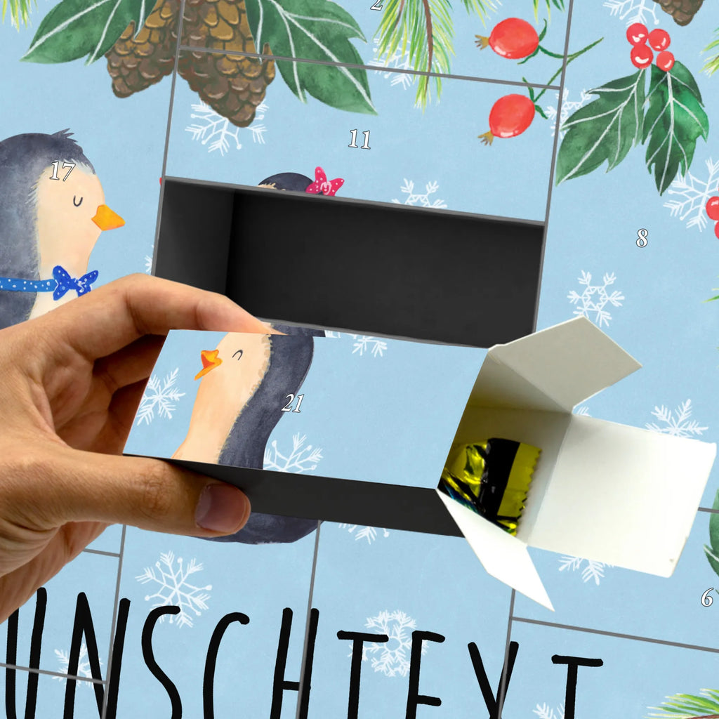 Personalisierter Befüllbarer Adventskalender Pinguin Pärchen Adventskalender Zum Selbst Befüllen, Befüllbarer Adventskalender, Pinguin, Große Liebe, Hochzeitsgeschenk, Liebesgeschenk, Jahrestag, Hochzeit, Pinguine, Liebespaar, Traumpaar, Hochzeitstag, Verlobung, Liebe, Liebesbeweis