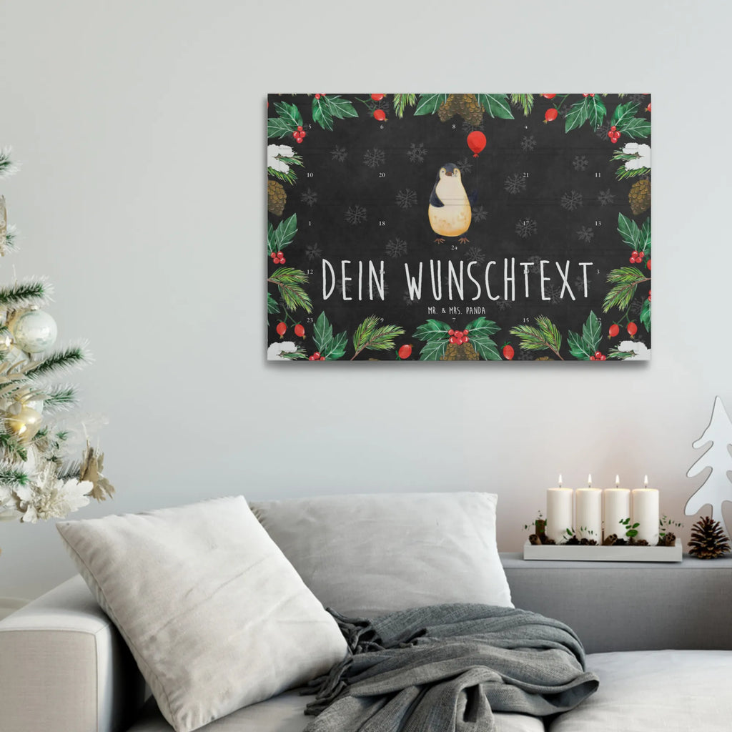 Personalisierter Tee Adventskalender Pinguin Luftballon Personalisierter Tee Adventskalender, Pinguin, Beste Freundin, Geschenk Freundin, Neues Leben, Geschenkidee, Lebenslust, Liebe, Neustart, Luftballon, Motivation, Pinguine, Glück, Tagträume