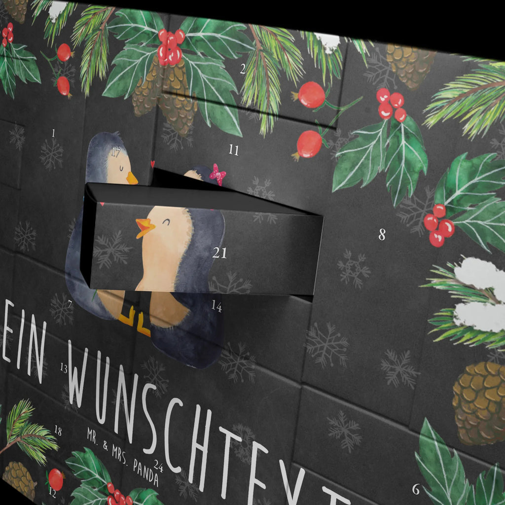 Personalisierter Befüllbarer Adventskalender Pinguin Pärchen Adventskalender Zum Selbst Befüllen, Befüllbarer Adventskalender, Pinguin, Große Liebe, Hochzeitsgeschenk, Liebesgeschenk, Jahrestag, Hochzeit, Pinguine, Liebespaar, Traumpaar, Hochzeitstag, Verlobung, Liebe, Liebesbeweis