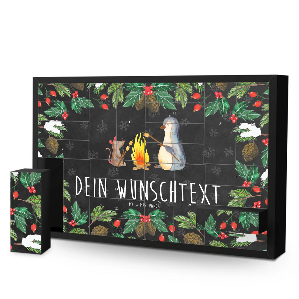 Personalisierter Befüllbarer Adventskalender Pinguin Lagerfeuer Befüllbarer Adventskalender, Adventskalender Zum Selbst Befüllen, Pinguin, Feuer, Neustart, Liebe, Pinguine, Lagerfeuer, Job, Arbeit, Grillen, Leben, Maus, Büro, Lebensspruch, Lebensmotivation, Marshmallows, Motivation, Büroalltag