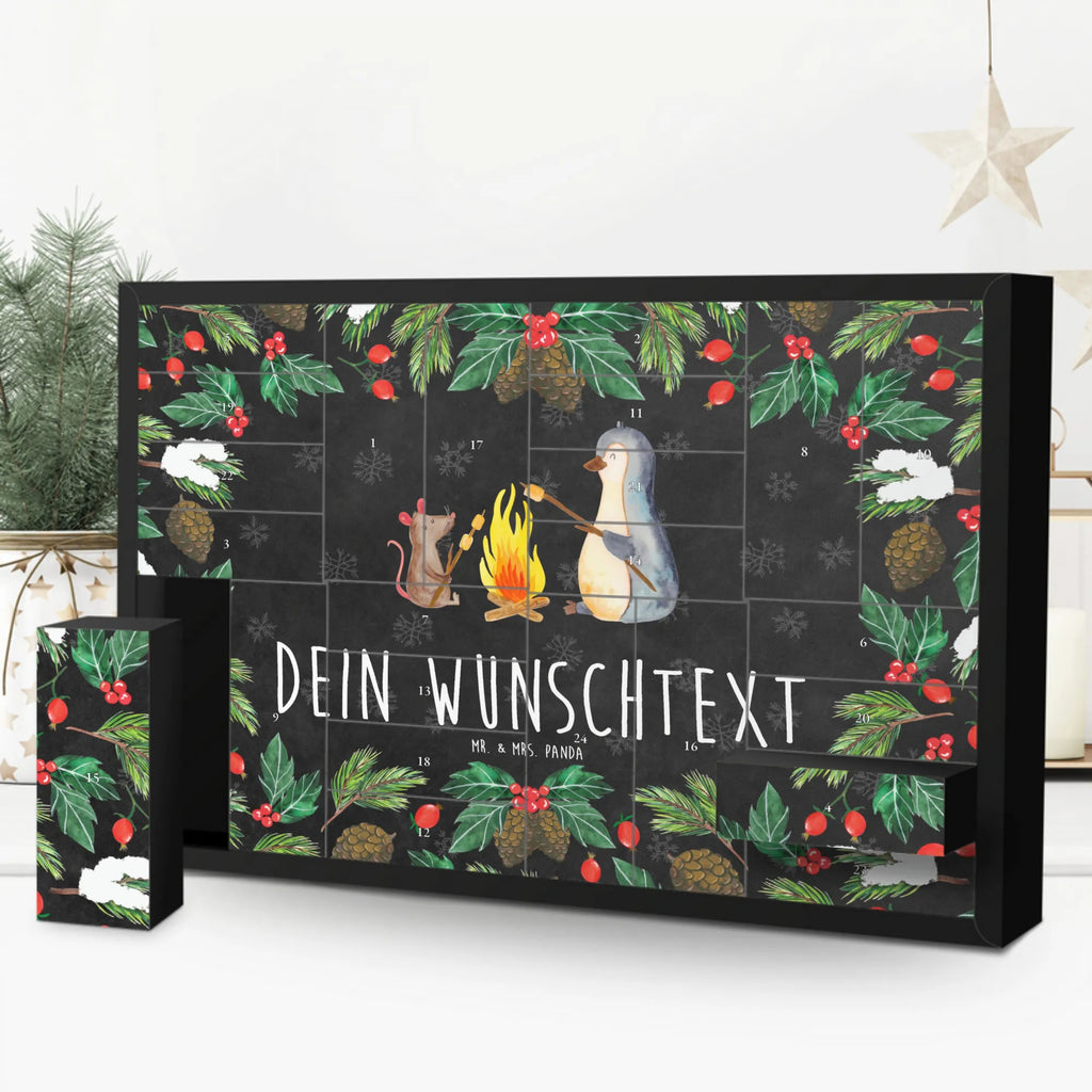 Personalisierter Befüllbarer Adventskalender Pinguin Lagerfeuer Befüllbarer Adventskalender, Adventskalender Zum Selbst Befüllen, Pinguin, Feuer, Neustart, Liebe, Pinguine, Lagerfeuer, Job, Arbeit, Grillen, Leben, Maus, Büro, Lebensspruch, Lebensmotivation, Marshmallows, Motivation, Büroalltag