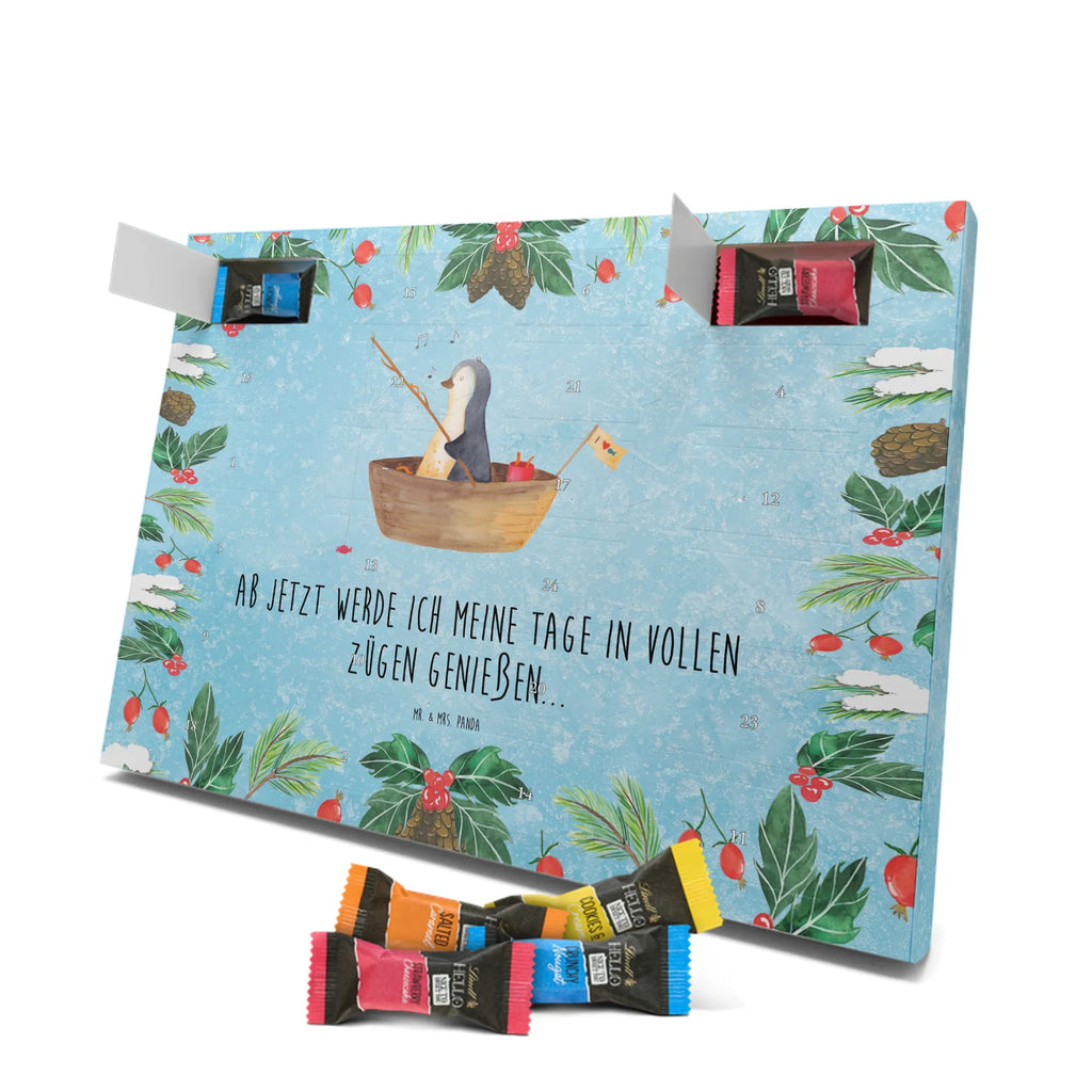 Chocolate advent calendar Penguin fishing boat North Pole, Penguins, divorce, love of life, separation, boat, enjoy, fishing boat, penguins, new beginning, fishing, gift idea heartache, new start