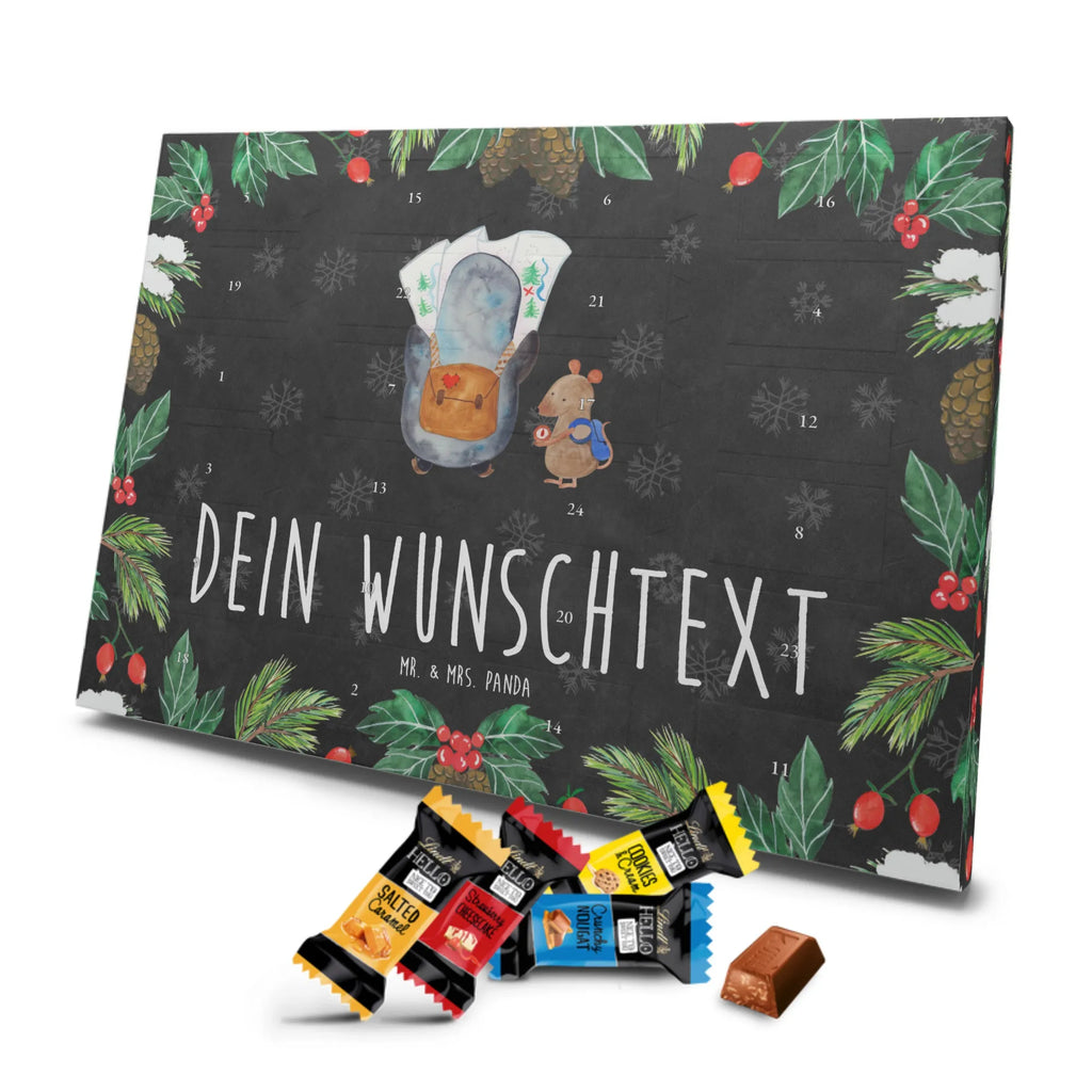 Adventskalender mit Namen Pinguin & Maus Wanderer Personalisierter Adventskalender, Adventskalender mit Namen, Pinguin, Pinguine, Wandern, Abenteuer, Wanderlust, Abenteurer, Ausflug, Roadtrip