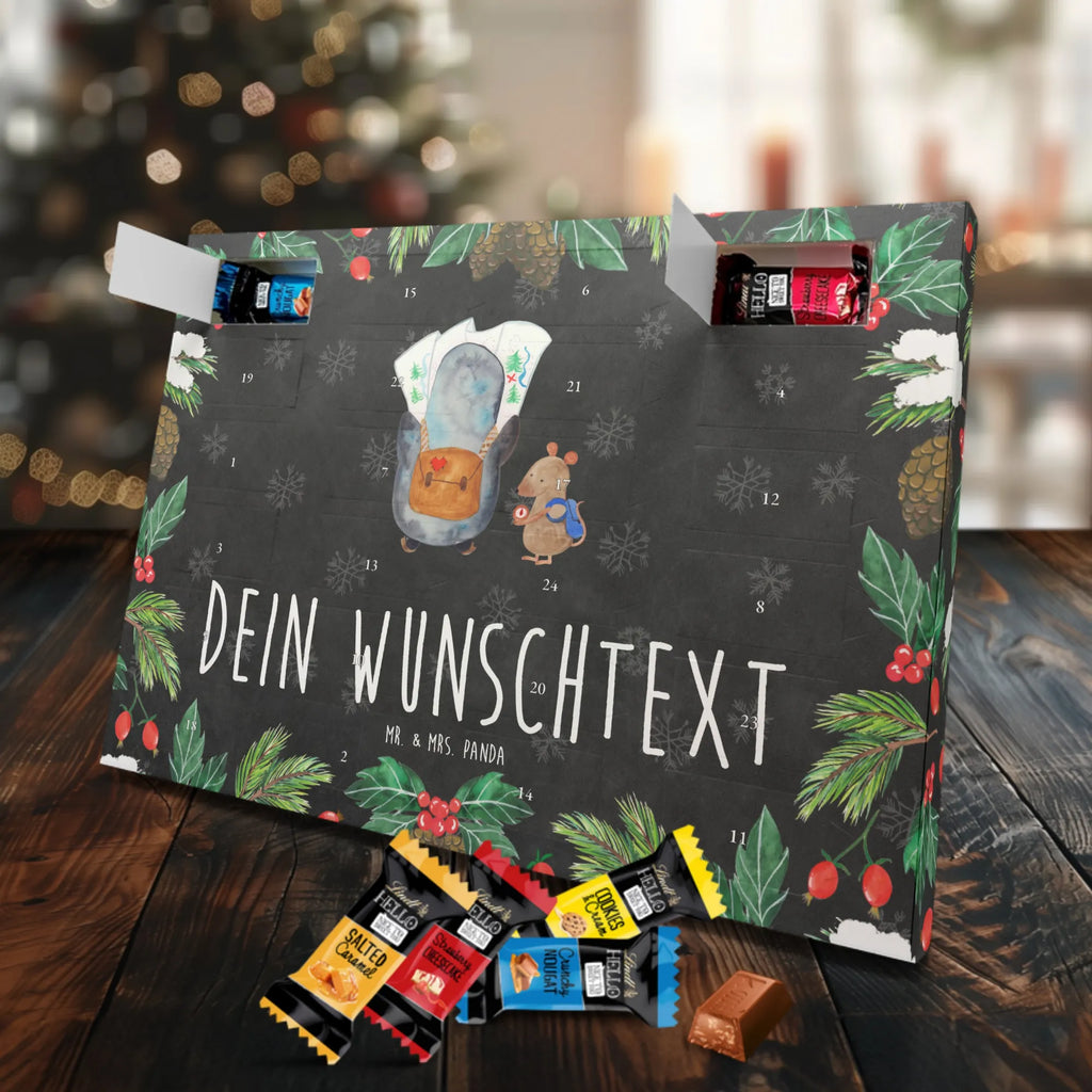 Adventskalender mit Namen Pinguin & Maus Wanderer Personalisierter Adventskalender, Adventskalender mit Namen, Pinguin, Pinguine, Wandern, Abenteuer, Wanderlust, Abenteurer, Ausflug, Roadtrip