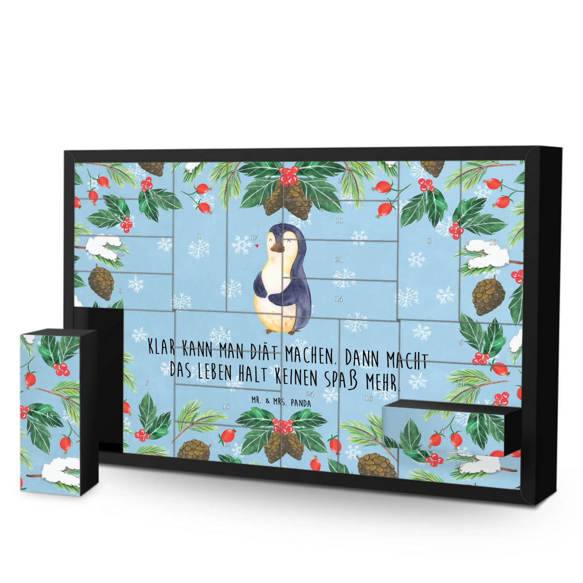 Befüllbarer Adventskalender Pinguin Diät