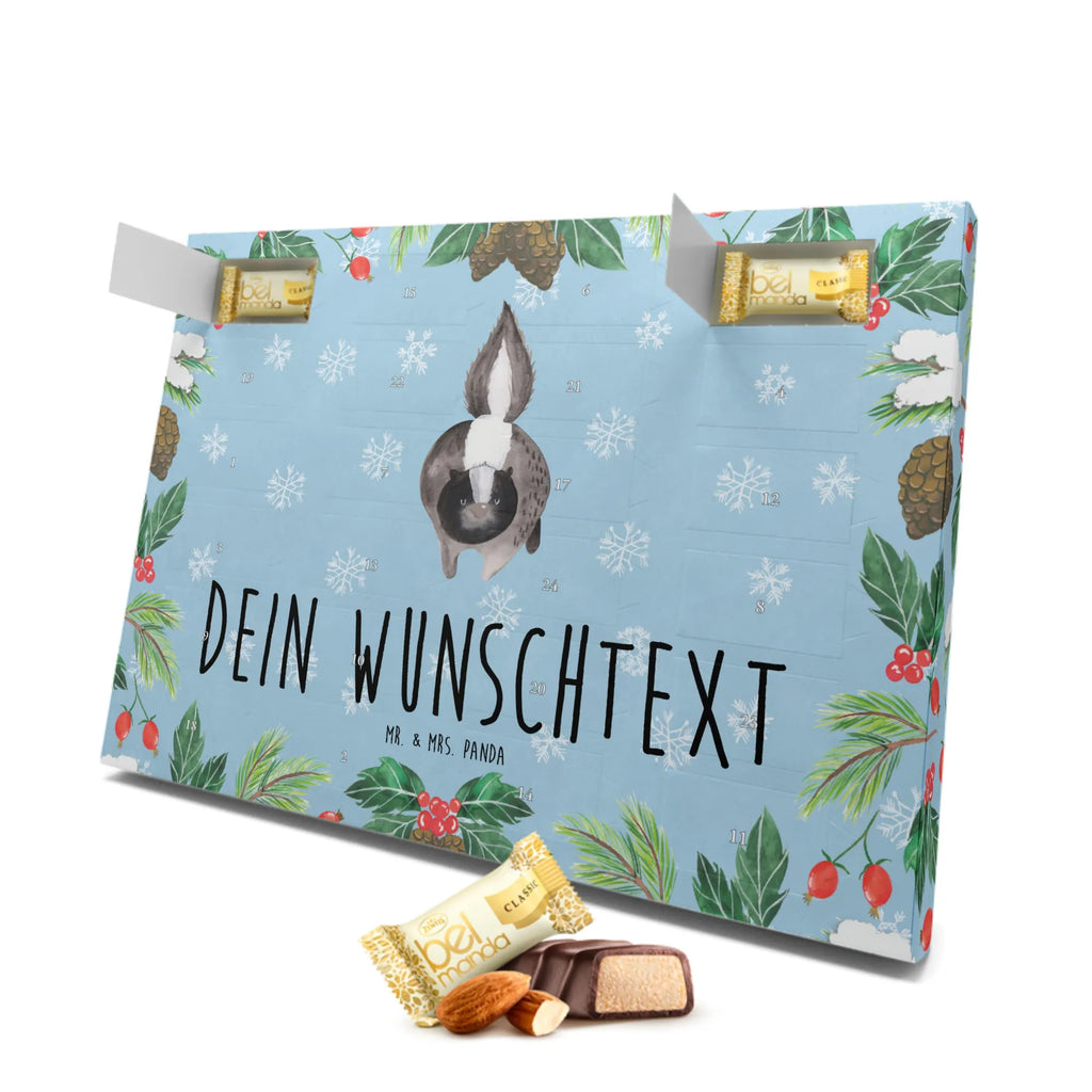 Personalisierter Marzipan Adventskalender Stinktier Angriff Personalisierter Marzipan Adventskalender, Stinktier, Skunk, Drohung, Stinker, Raubtier, Stinki, Wildtier, wütend