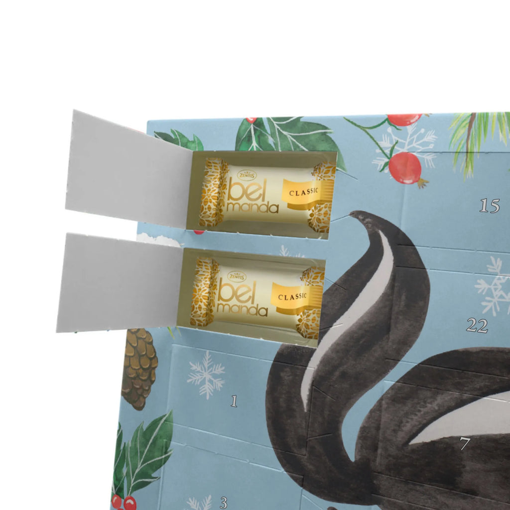 Personalisierter Marzipan Adventskalender Stinktier Yoga Personalisierter Marzipan Adventskalender, Stinktier, Skunk, Yoga, Stinki, Liebe, Lebe, Raubtier, Wildtier, Namaste, Lache, Stinker