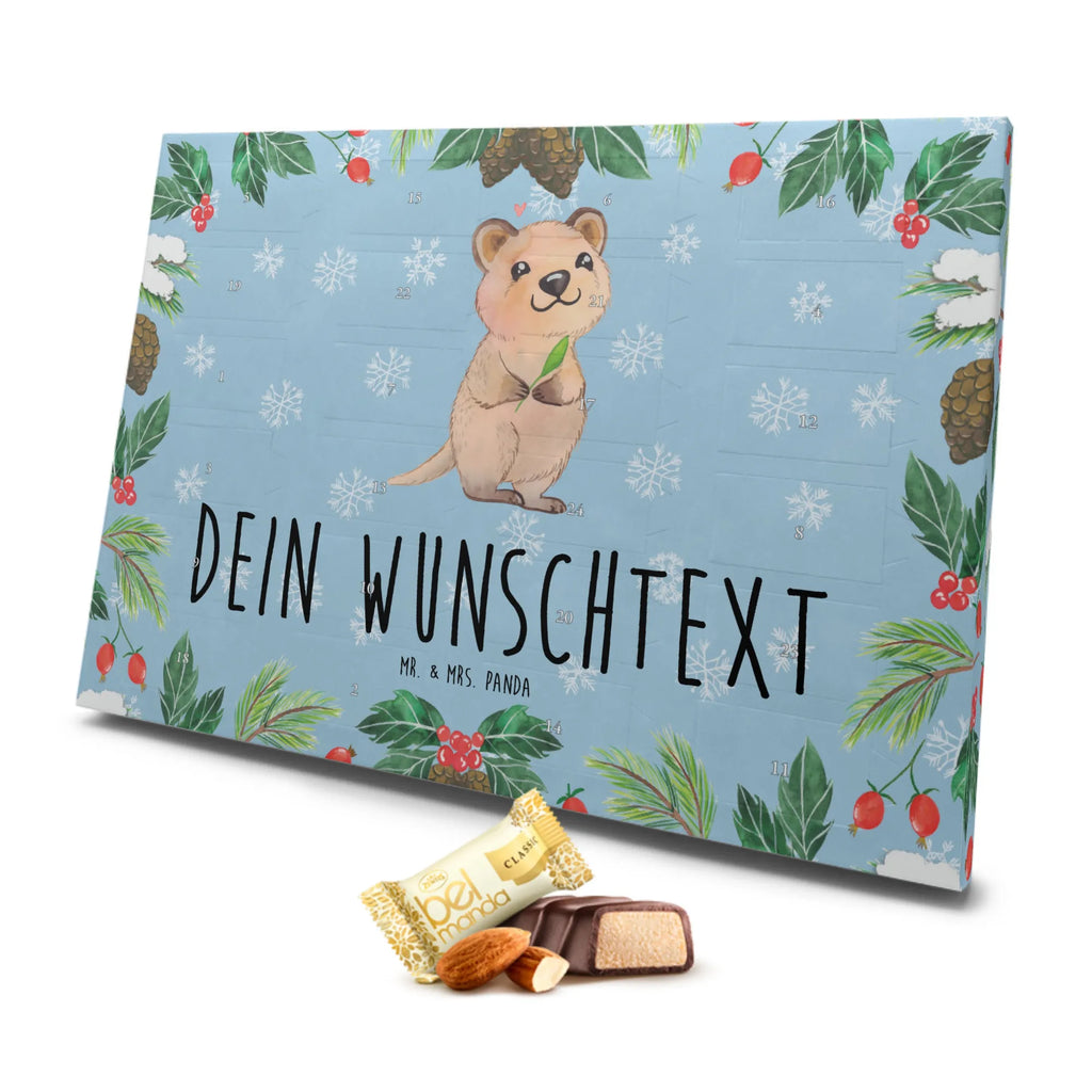 Personalisierter Marzipan Adventskalender Quokka Happy Personalisierter Marzipan Adventskalender, Tiermotive, Gute Laune, lustige Sprüche, Tiere, Aufschieberitis, Dinge erledigen, Lustiger Spruch, Verschieben, Niedliches Tier, Quokka