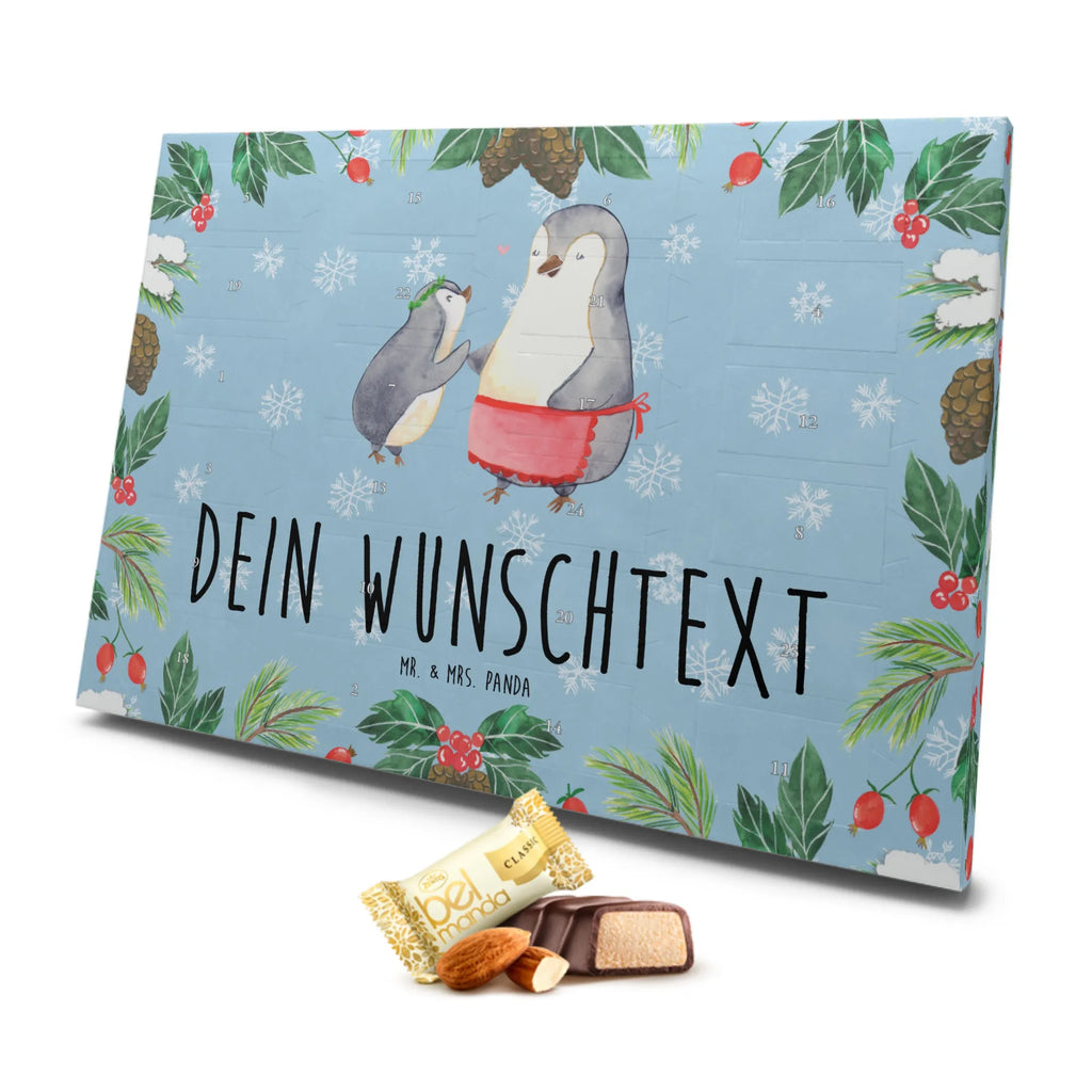 Personalisierter Marzipan Adventskalender Pinguin mit Kind Personalisierter Marzipan Adventskalender, Familie, Vatertag, Muttertag, Bruder, Schwester, Mama, Papa, Oma, Opa, Mutti, Geburststag, Mami, Geschenk, Mutter