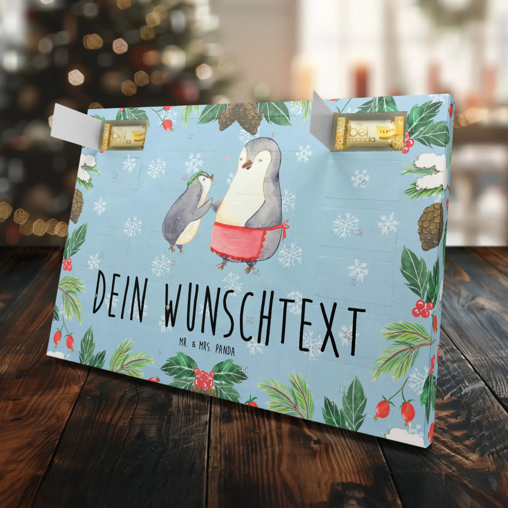 Personalisierter Marzipan Adventskalender Pinguin mit Kind Personalisierter Marzipan Adventskalender, Familie, Vatertag, Muttertag, Bruder, Schwester, Mama, Papa, Oma, Opa, Mutti, Geburststag, Mami, Geschenk, Mutter