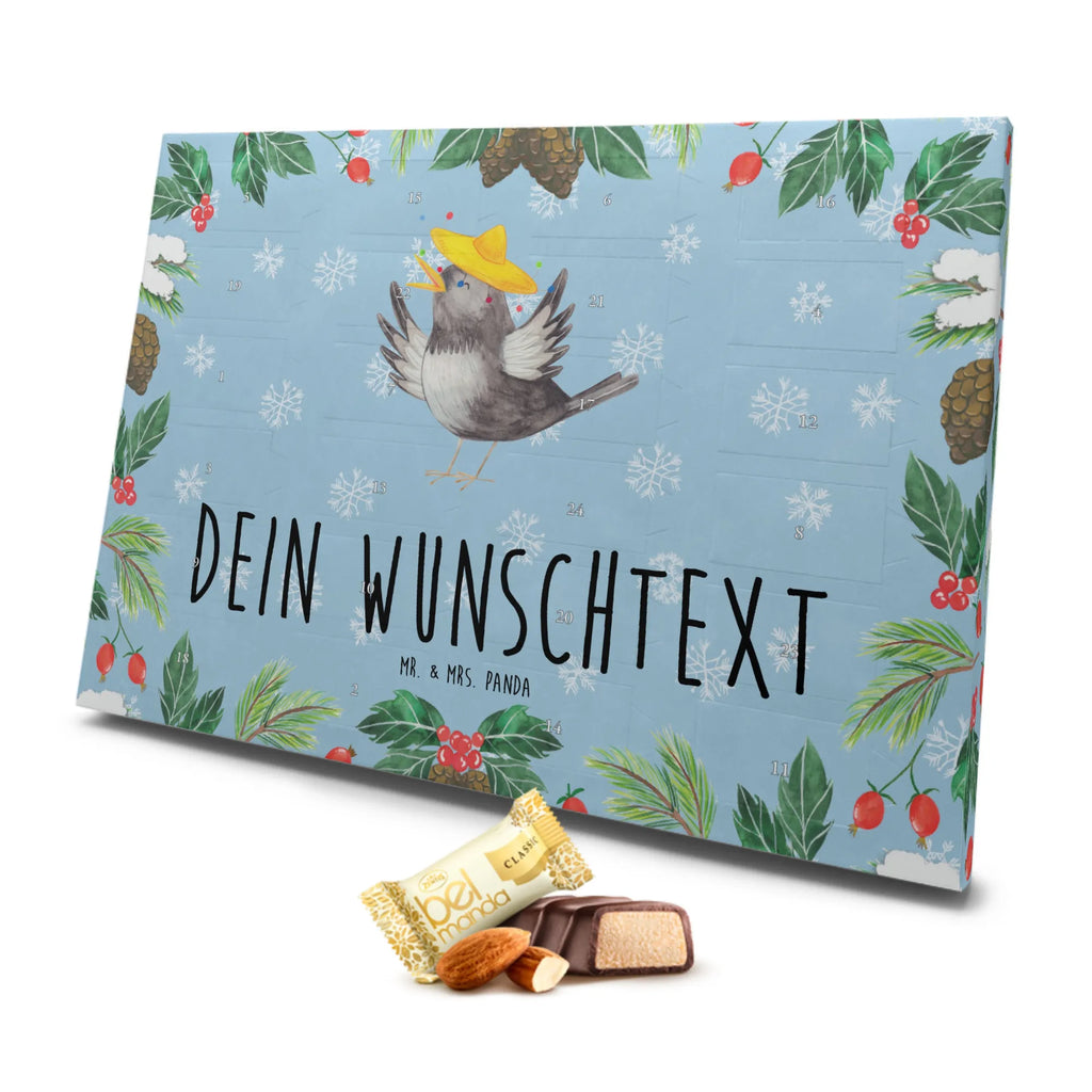 Personalisierter Marzipan Adventskalender Rabe Sombrero Personalisierter Marzipan Adventskalender, Tiermotive, Gute Laune, lustige Sprüche, Tiere, Spruch positiv, Vogel, froh, Elster, Motivation, fröhlich sein, Rabe, Glück Spruch, Vögel, glücklich sein