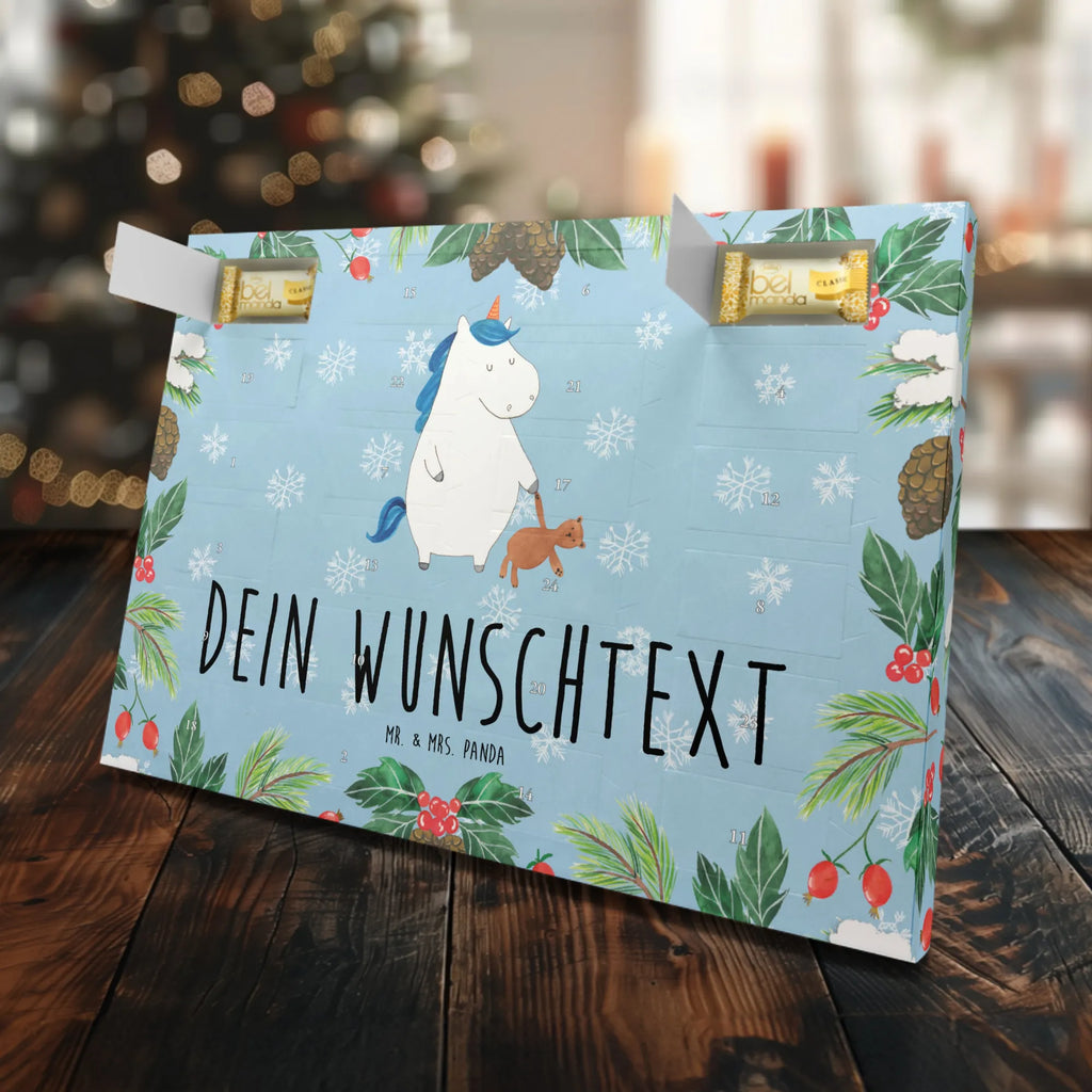 Personalisierter Marzipan Adventskalender Einhorn Teddy Personalisierter Marzipan Adventskalender, Einhorn, Einhörner, Einhorn Deko, Unicorn, Bett, Träumen, schlafen, gute Nacht, Single, Singleleben, Freundin