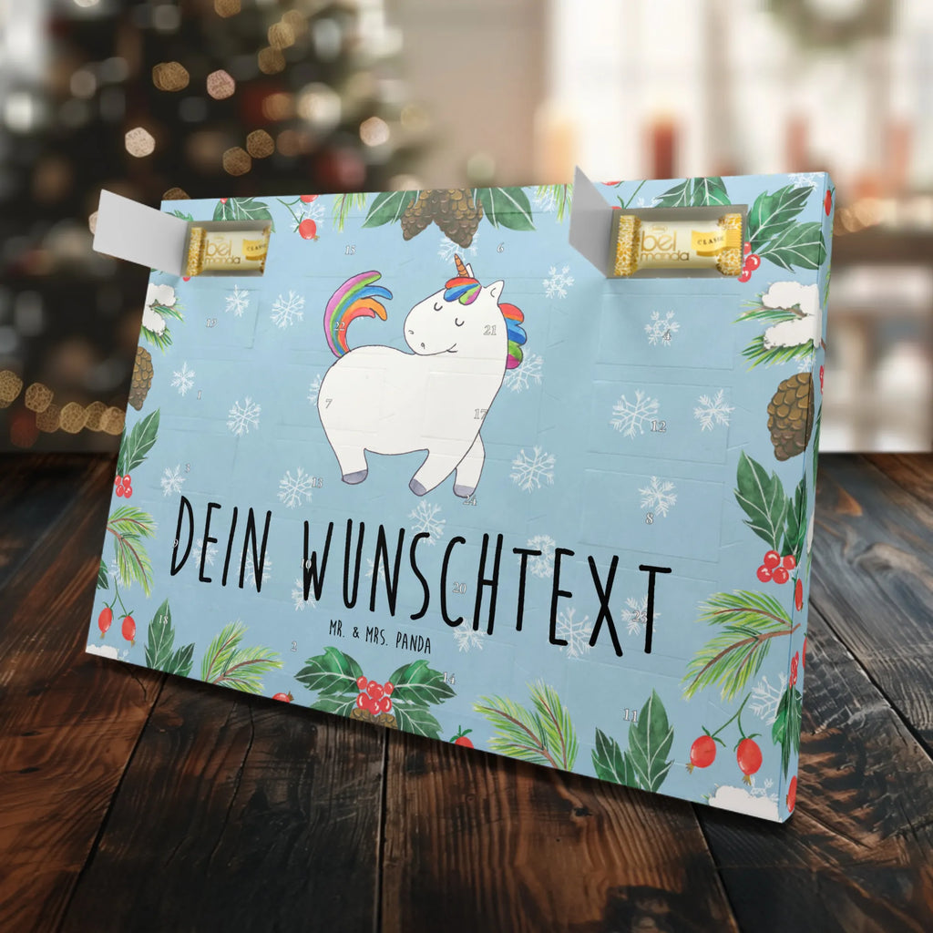 Personalisierter Marzipan Adventskalender Einhorn Stolzieren Personalisierter Marzipan Adventskalender, Einhorn, Einhörner, Einhorn Deko, Unicorn, Reiten, Reiter, Pferd, Freundin, anders, Geschenk, bunt, stolz