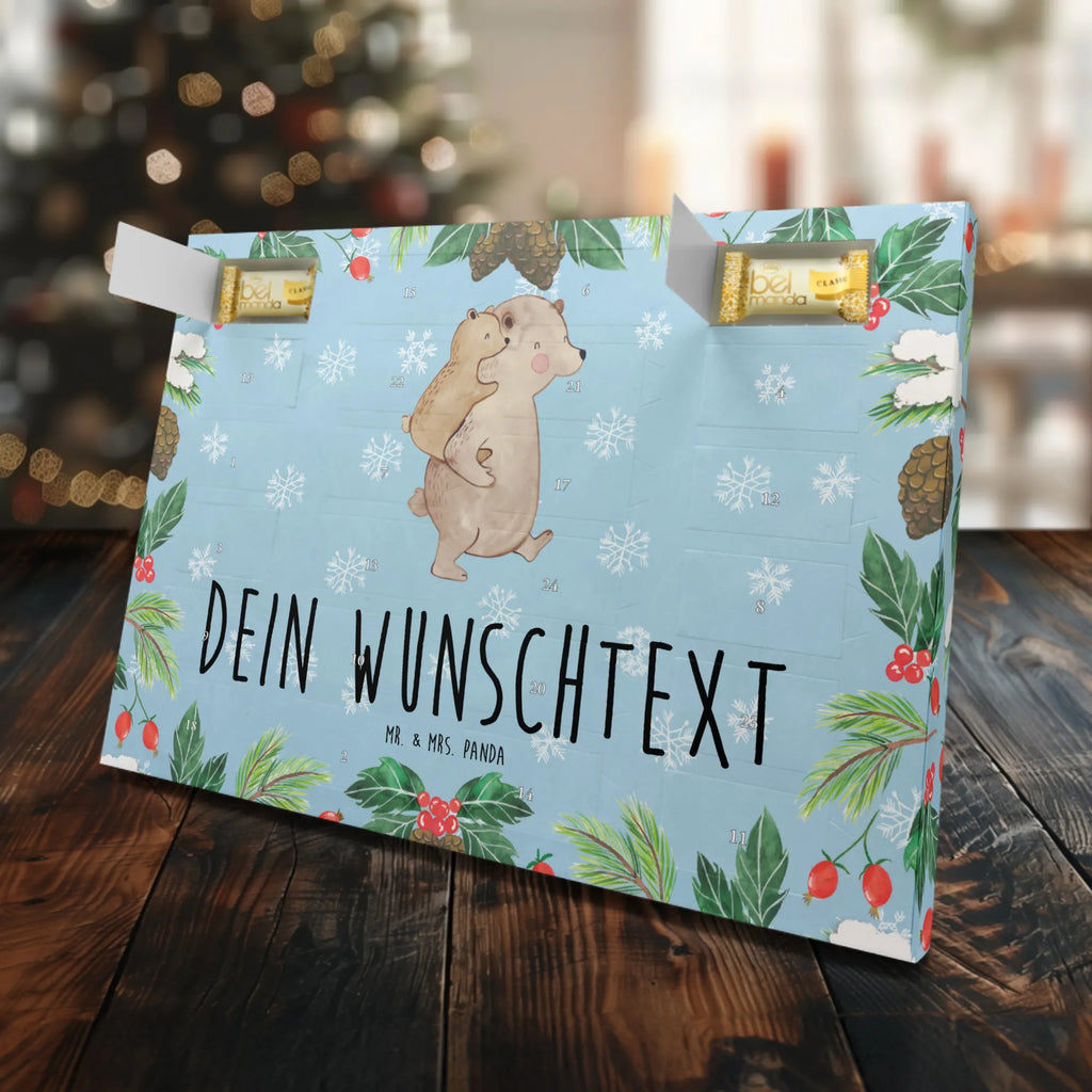 Personalisierter Marzipan Adventskalender Papa Bär Personalisierter Marzipan Adventskalender, Familie, Vatertag, Muttertag, Bruder, Schwester, Mama, Papa, Oma, Opa, Geburtstag, Vater, Vati, Geschenk, Onkel, Papi