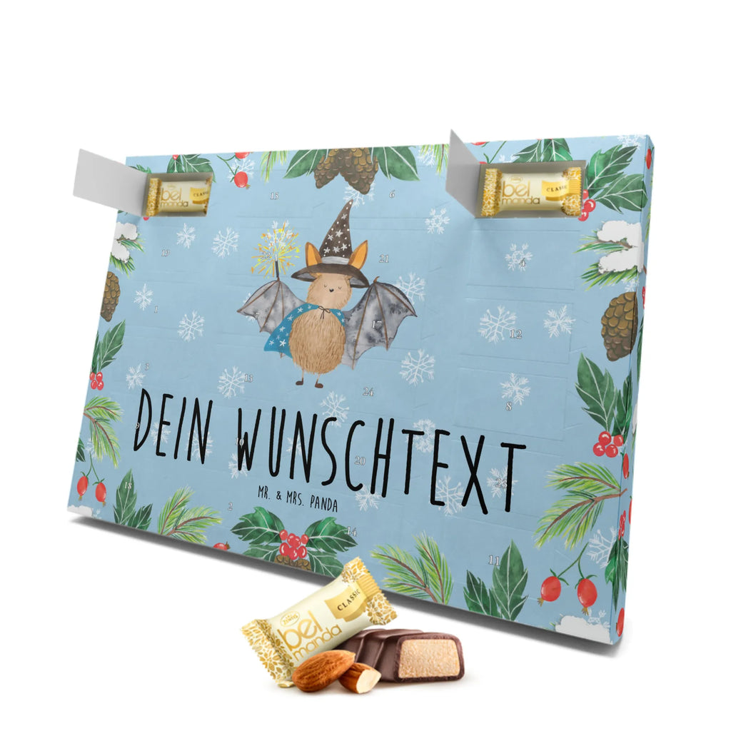 Personalisierter Marzipan Adventskalender Fledermaus Zauberer Personalisierter Marzipan Adventskalender, Tiermotive, Gute Laune, lustige Sprüche, Tiere, Fledermaus, Zauberer, Magier, Frauen, Fledermäuse, reinsteigern